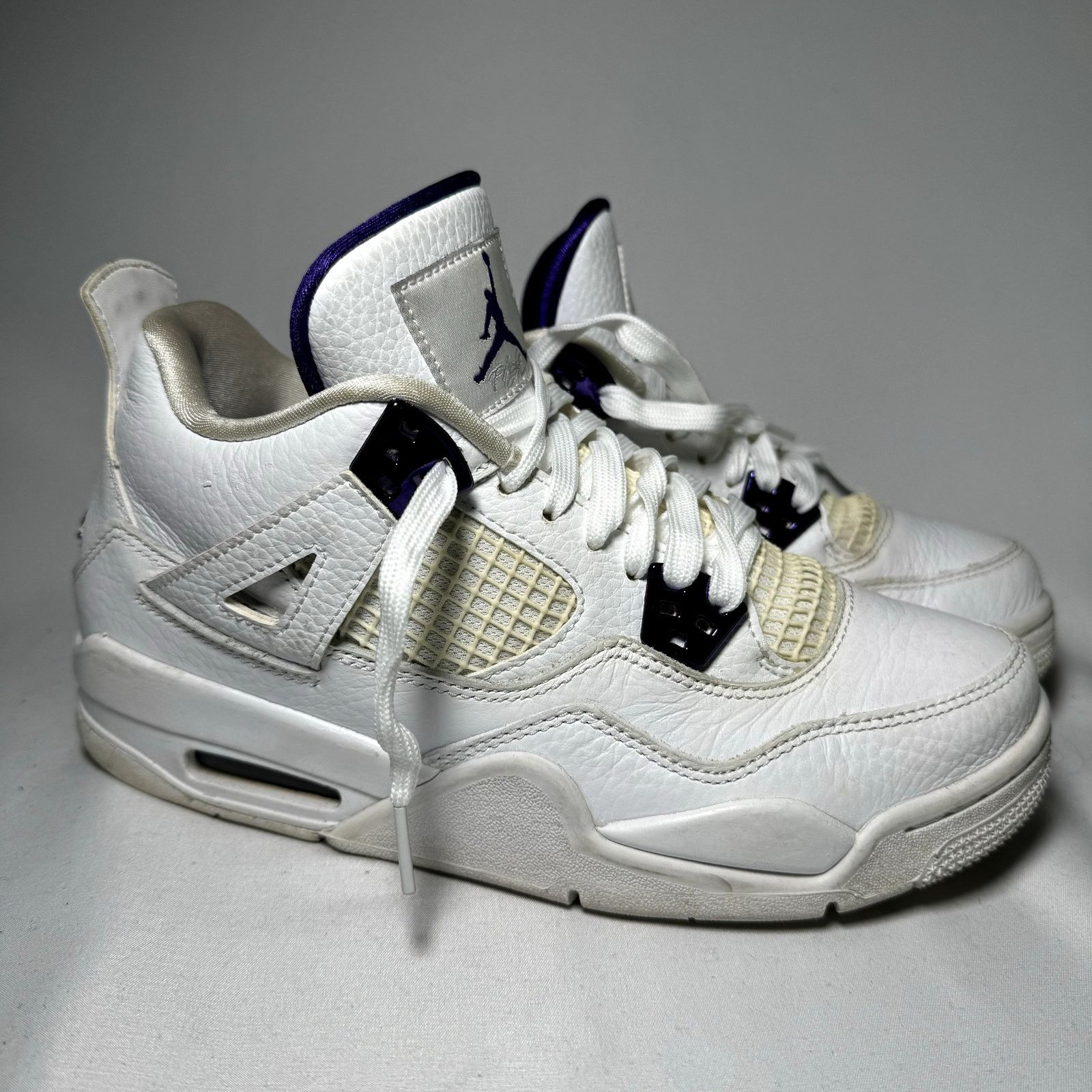 Jordan Brand × Nike Size 6 - Air Jordan 4 Retro GS Purple Metallic Men's Shoes Size US 6 / EU 39 - 1 Thumbnail
