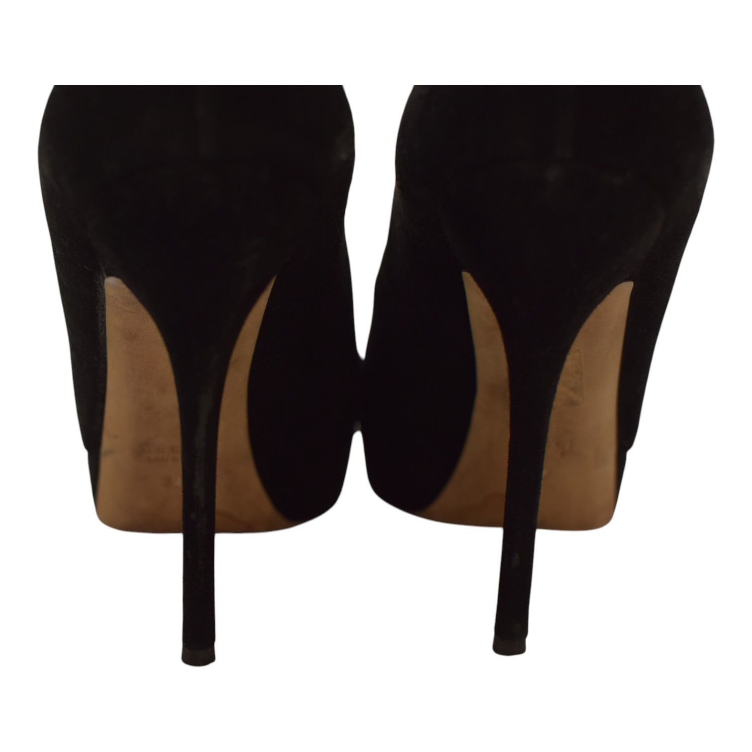 Gucci Gucci Black Suede Leather Almond Toe Classic Heel Platform Size US 9 / IT 39 - 7 Thumbnail