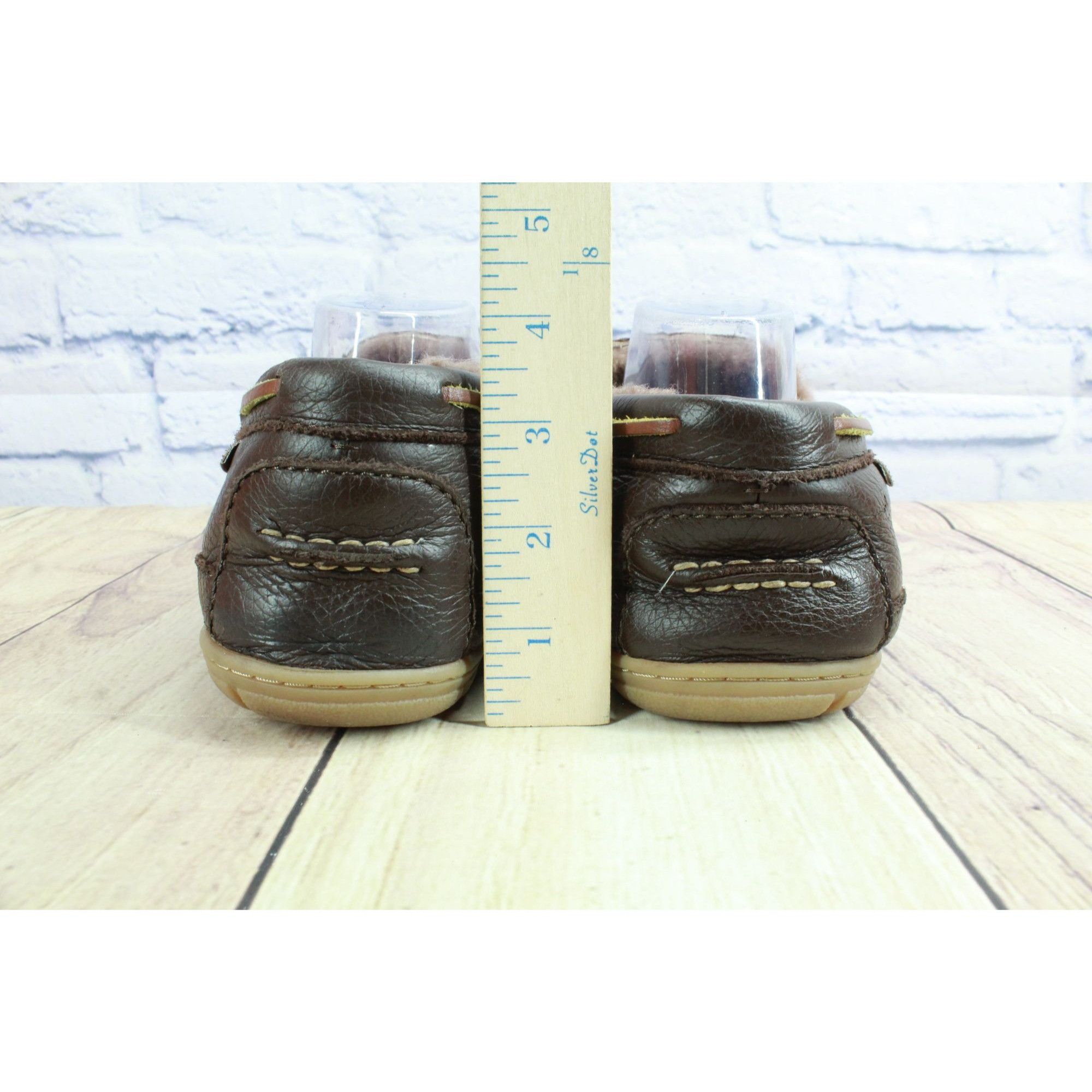 L.L. Bean × Leather LL Bean Moosehide Leather Wicked Good Moccasin Cozy Slippers Size US 11 / EU 44 - 6 Thumbnail