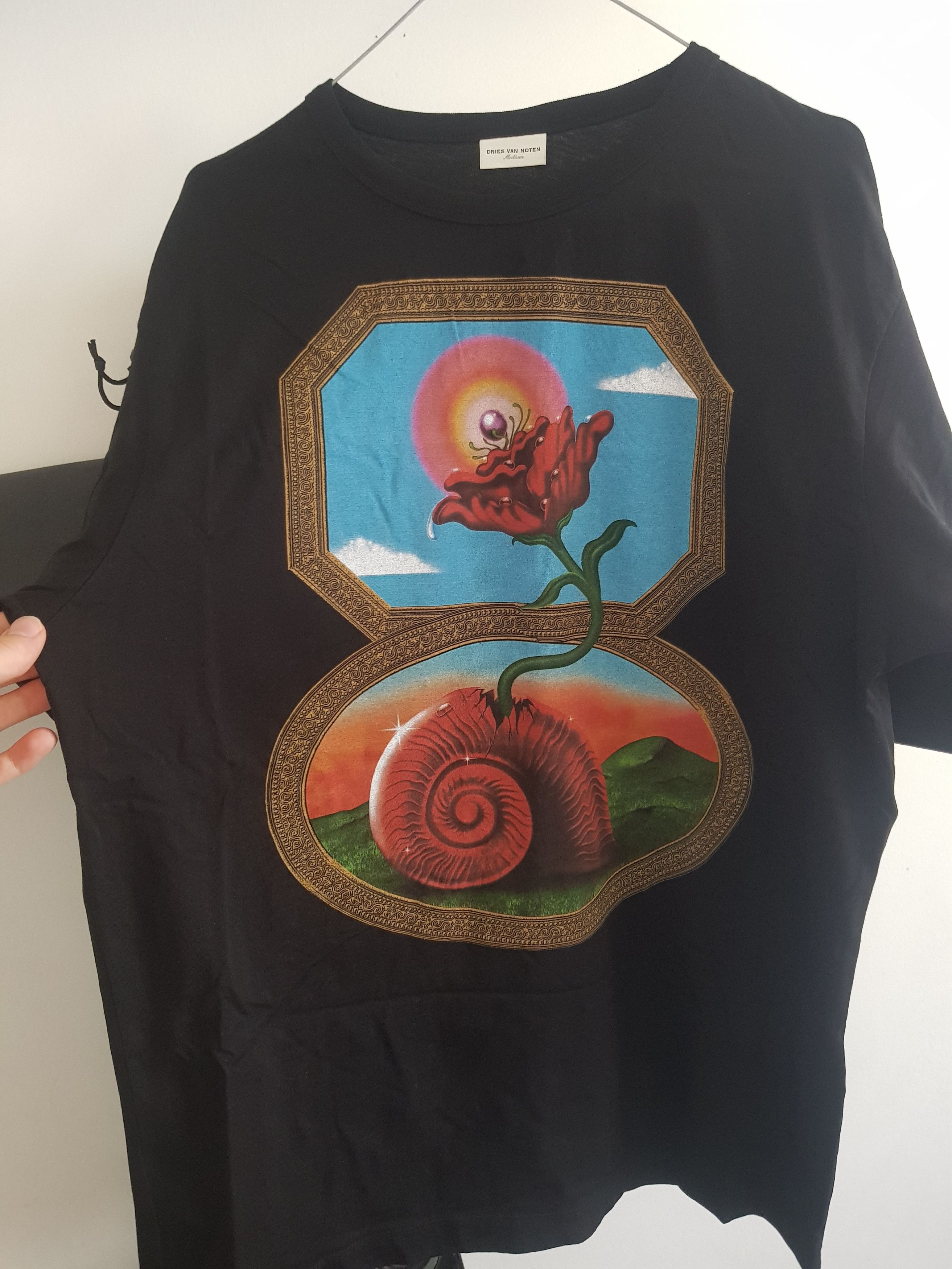 Dries Van Noten Dries Van Noten x Robert Beatty - Snail Flower Print Tee Size US M / EU 48-50 / 2 - 5 Thumbnail