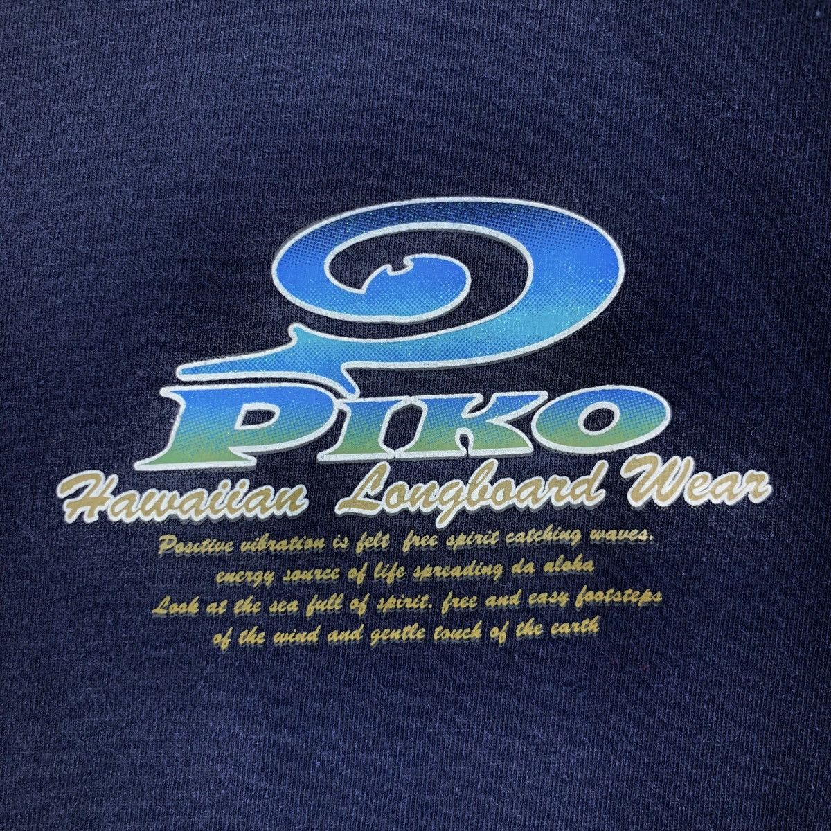 Vintage Vintage 90’ PIKO HAWAII FLORAL Longboard Wear Tee Shirt Size L / US 10 / IT 46 - 3 Thumbnail