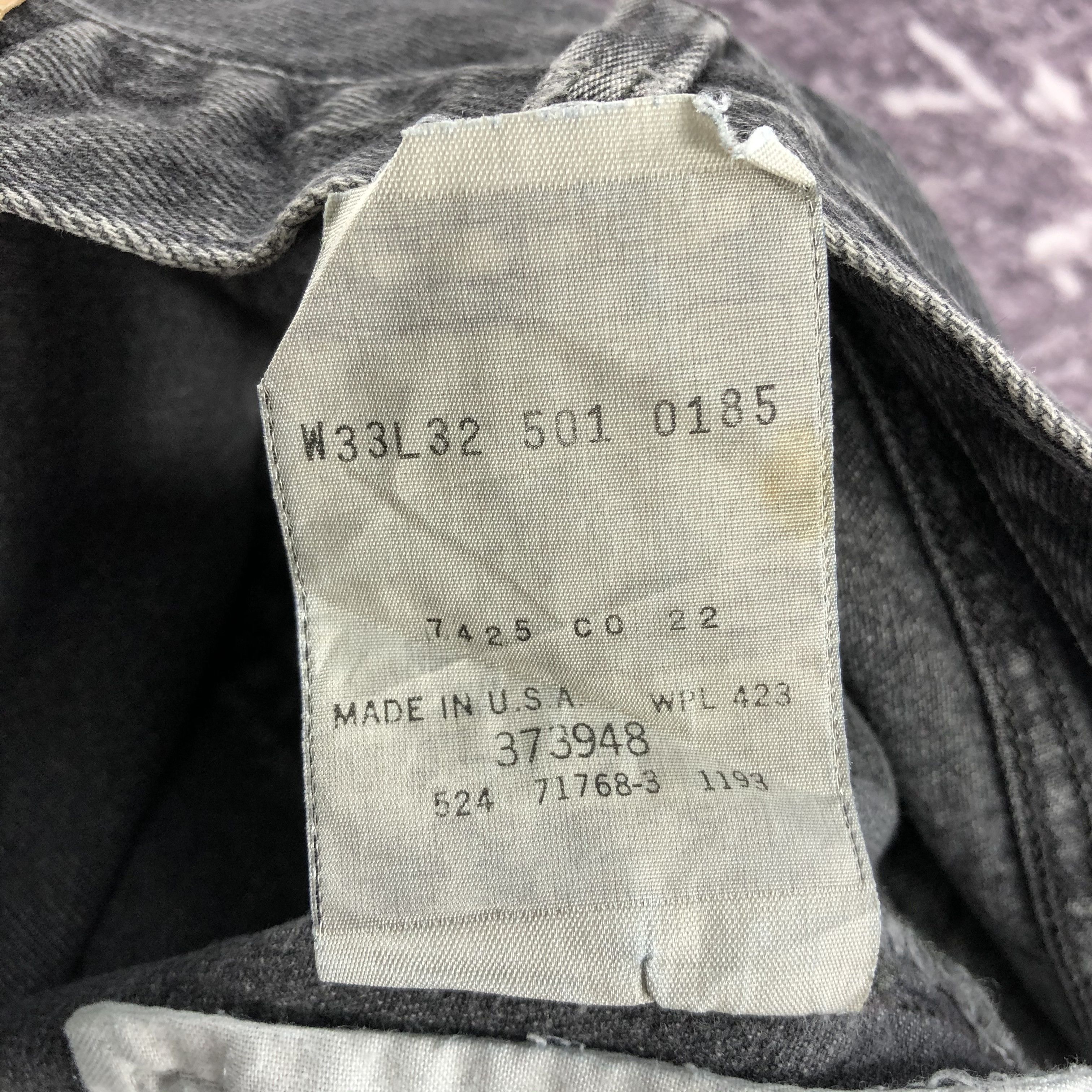 Levi's Vintage 90s Levis 501 Faded Black Jeans-JM2395 Size US 30 / EU 46 - 13 Thumbnail