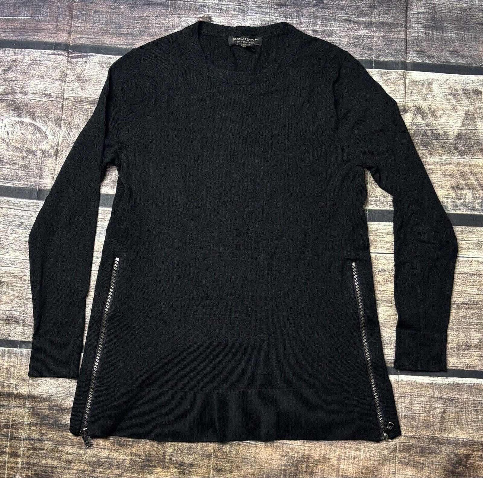 Banana Republic Banana Republic Merino Wool Sweater Women's XXS Side Zip Size XS / US 0-2 / IT 36-38 - 1 Thumbnail