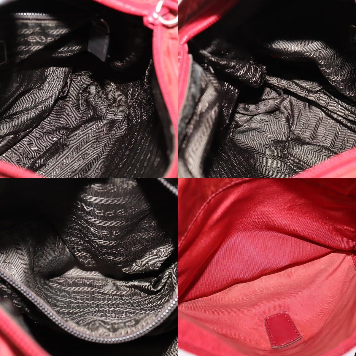 Prada PRADA Shoulder Bag Nylon Red Silver Size ONE SIZE - 12 Thumbnail