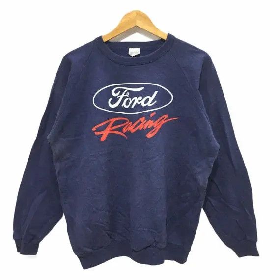 Ford Vtg FORD RACING TEAM Grand Prix Sweatshirt Motorsport F1 Size US XL / EU 56 / 4 - 1 Thumbnail
