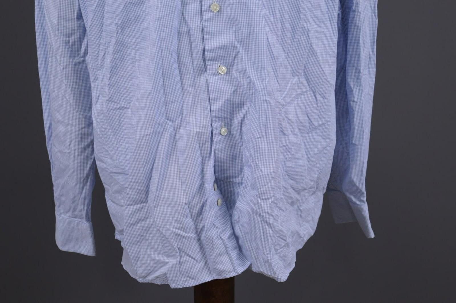 Eton Eton Contemporary Blue Check Dress Shirt Size 45 / 17 Size US M / EU 48-50 / 2 - 3 Thumbnail