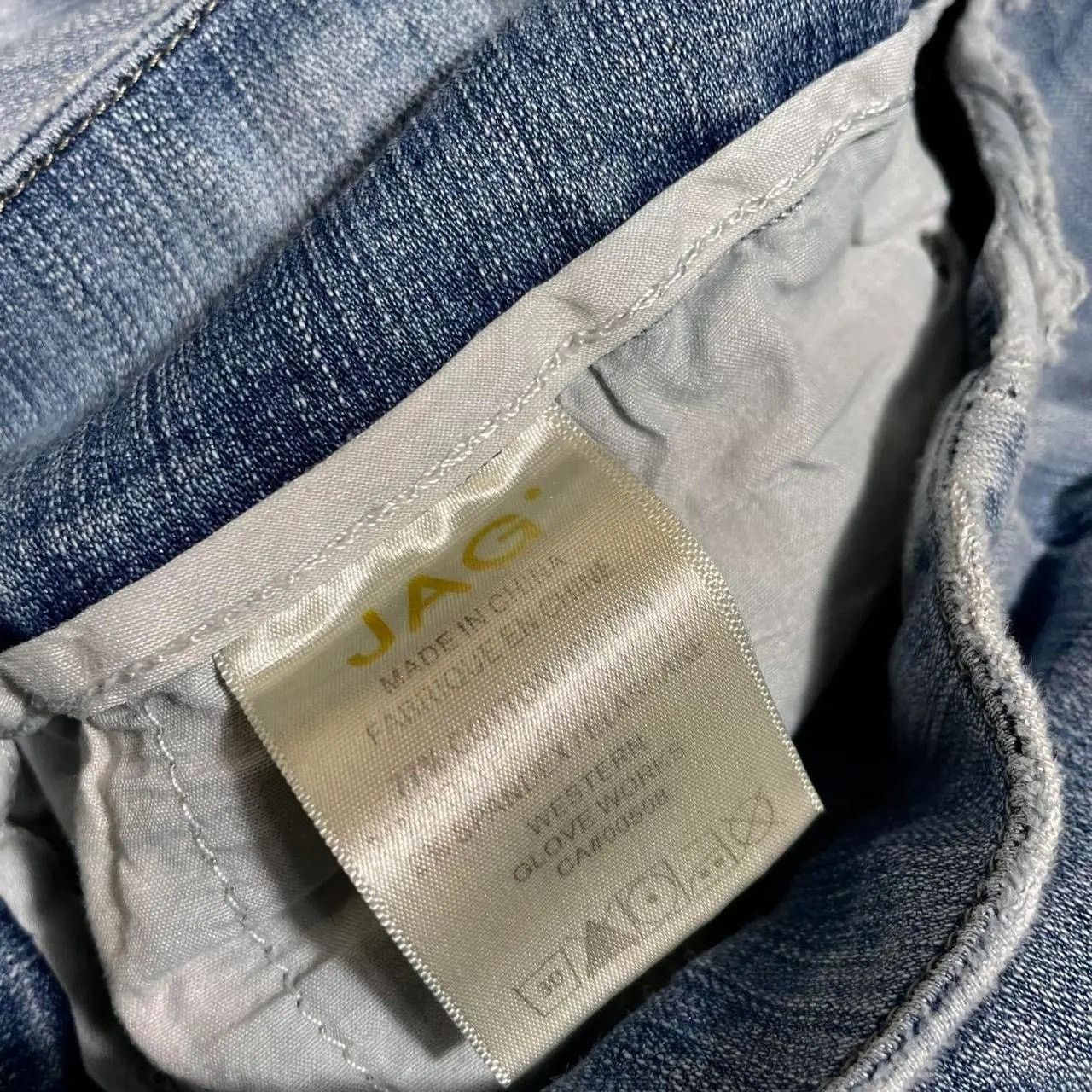 Vintage JAG Pull On Light Wash Denim Jeans - Size 6 Size 28" / US 6 / IT 42 - 8 Thumbnail
