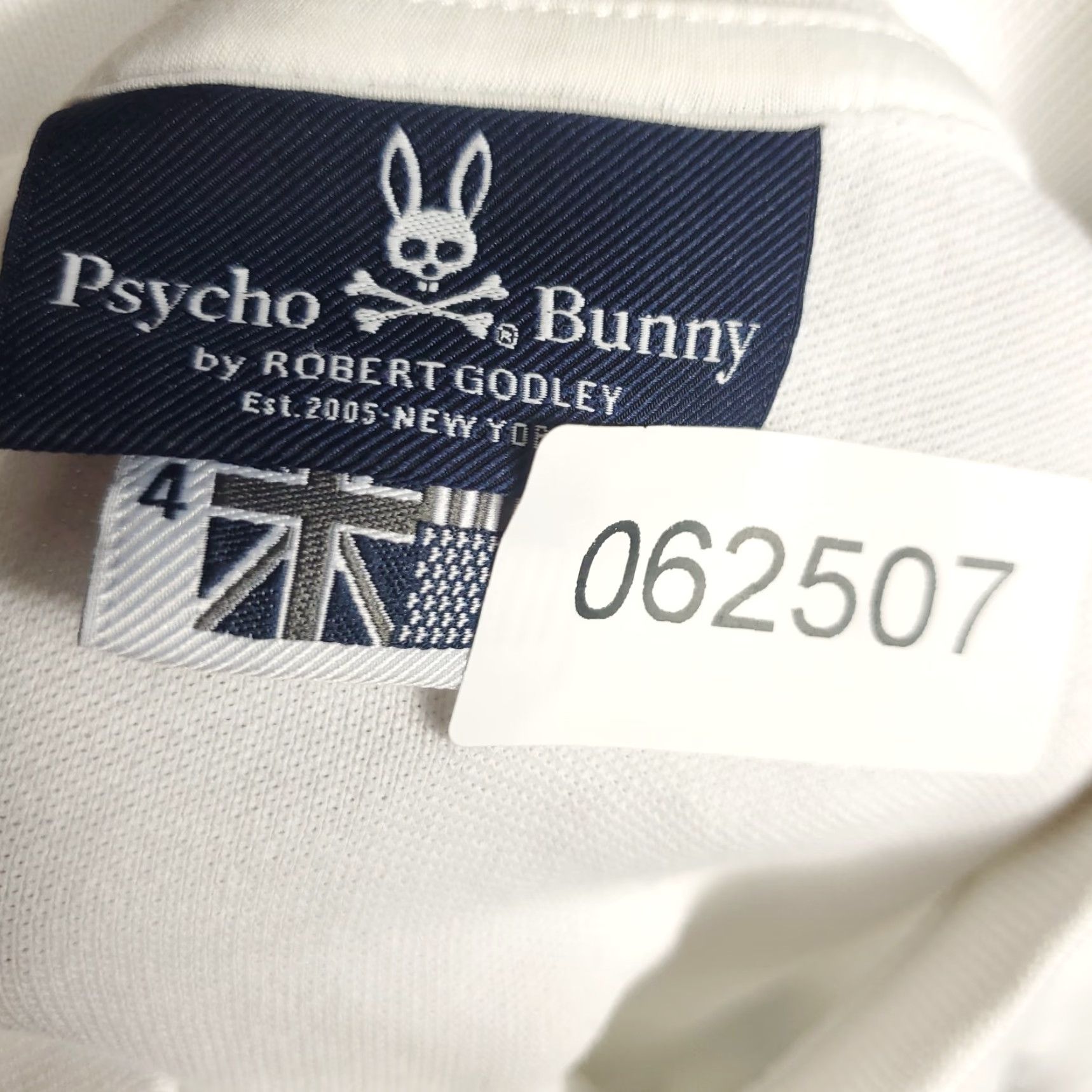 Psycho Bunny VINTAGE Psycho Bunny Polo Shirt Mens Size 4 White Skull Crossbones Short Sleeve Polo Mens 4 White Psycho Bunny Shirt Men Size US S / EU 44-46 / 1 - 8 Thumbnail