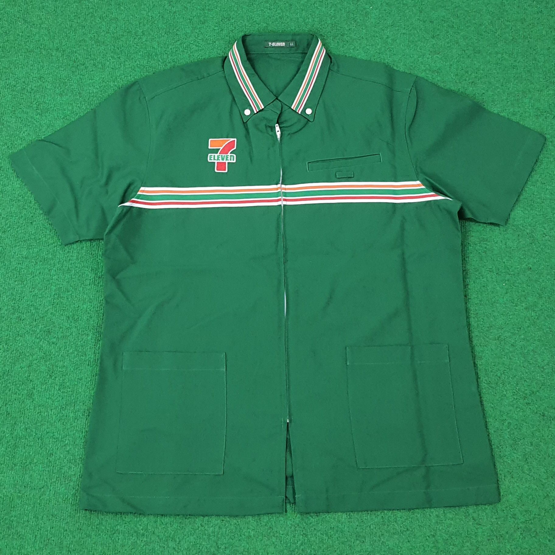 Other Vintage 7 Eleven Japan Worker Staff Uniform Jacket C239N54 Size US L / EU 52-54 / 3 - 1 Thumbnail