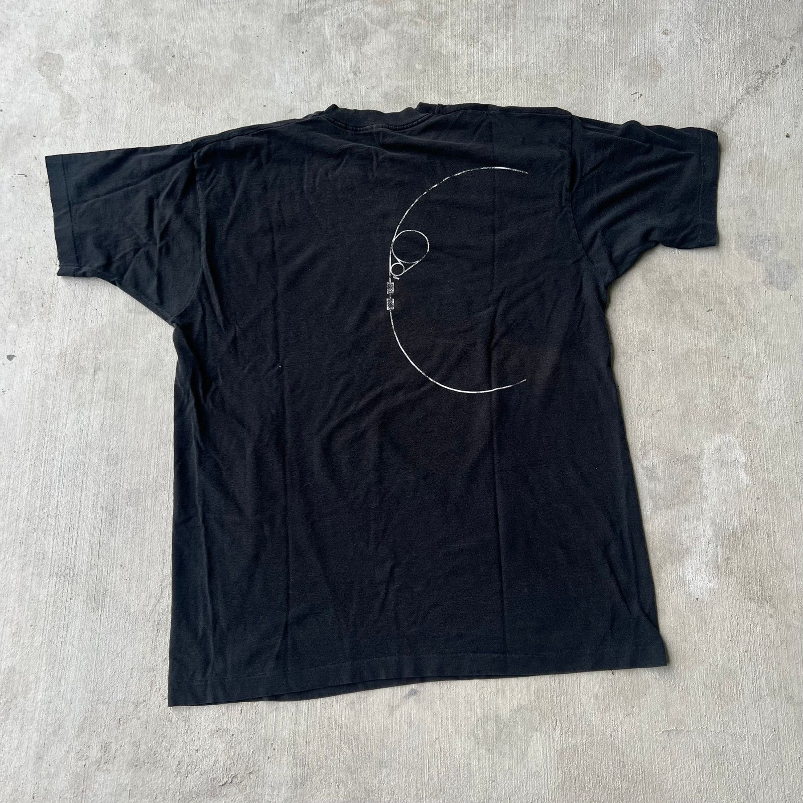 Vintage 90s supercollider black single stitch graphic shirt