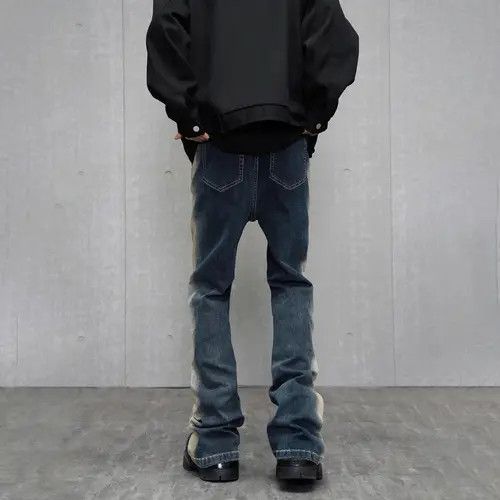 Designer Kitazawa x Rena Slim Flared Streetwear Vintage Design Jeans Size US 34 / EU 50 - 3 Thumbnail