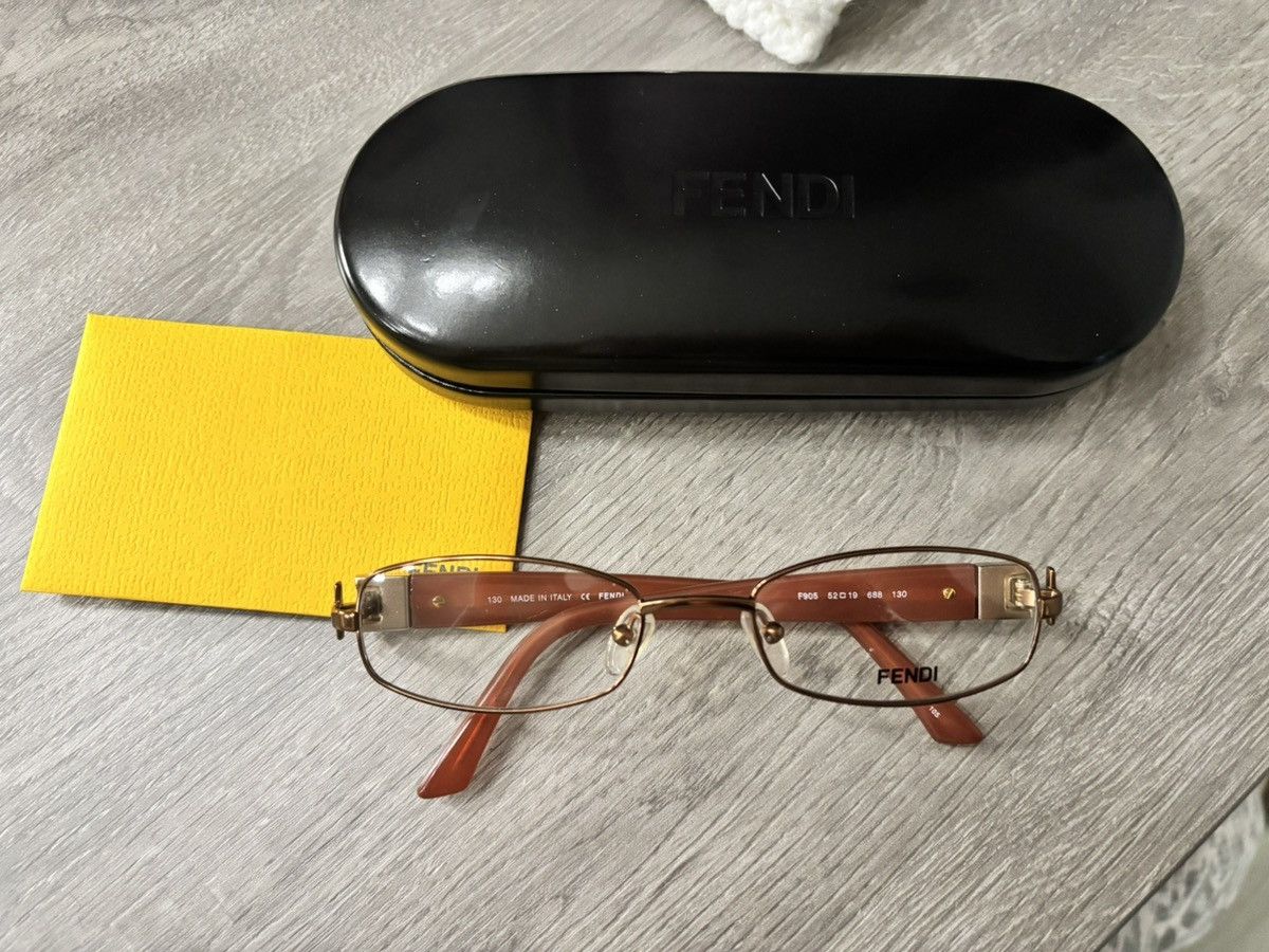 Fendi Fendi Rose gold glasses Size ONE SIZE - 1 Thumbnail
