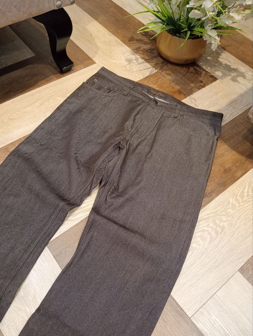 Louis Vuitton LUXURY LOUIS VUITTON COMBINE WOOL COTTON SELVEDGE PANTS Size US 34 / EU 50 - 3 Thumbnail