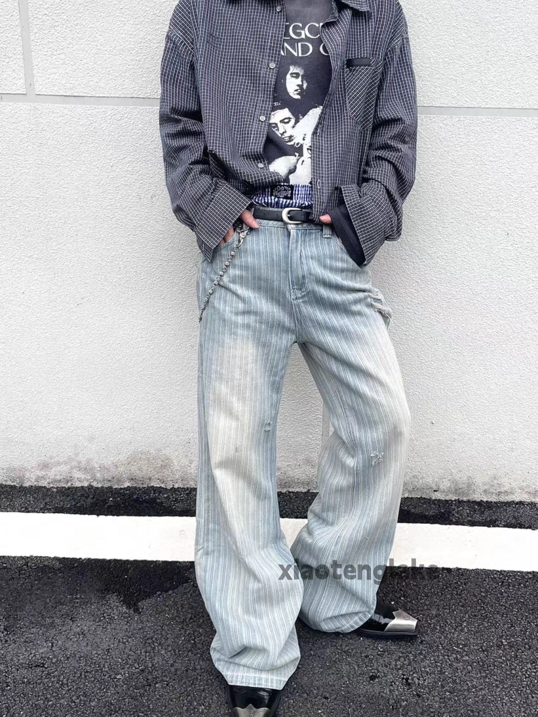 Japanese Brand Outdoor utility punk yuppie grunge ripped work jeans Size US 30 / EU 46 - 10 Thumbnail