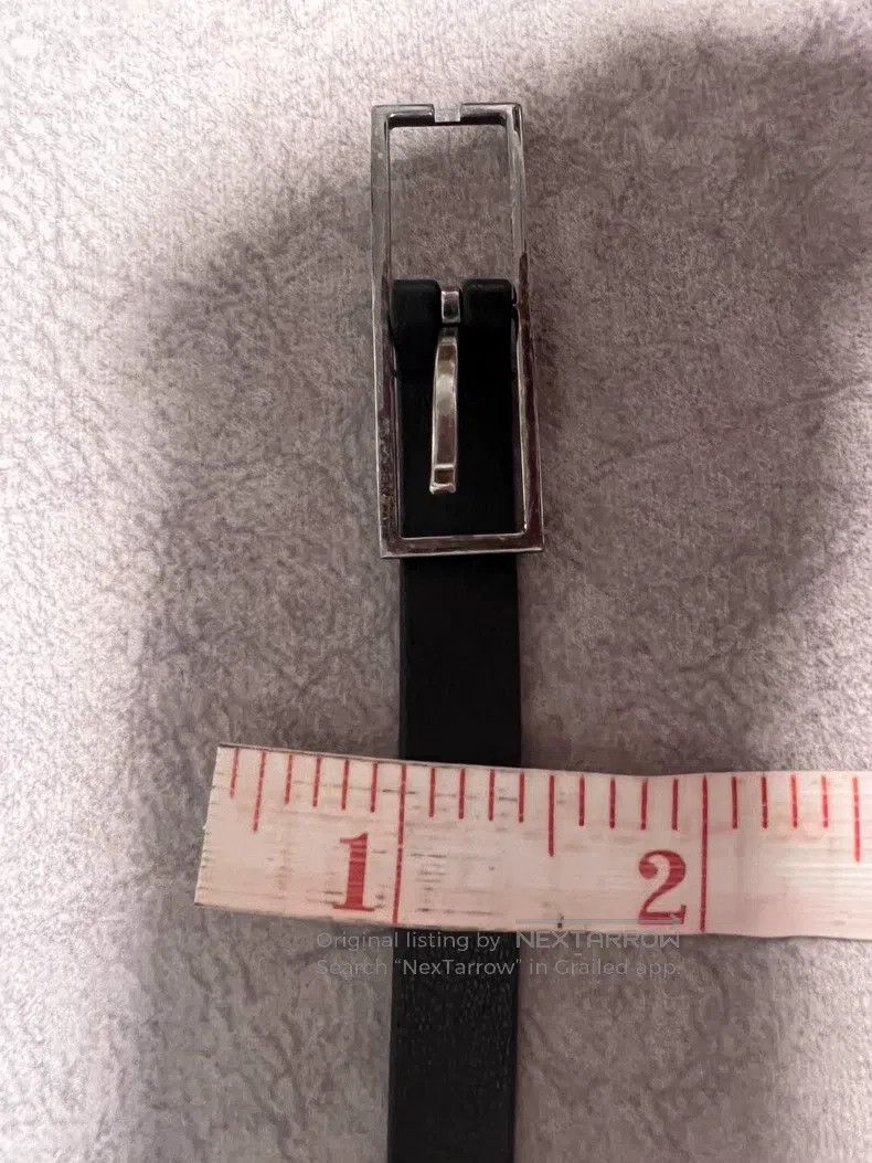 Saint Laurent Paris Saint Laurent Paris size 80 Square buckle black belt with Size ONE SIZE - 7 Thumbnail