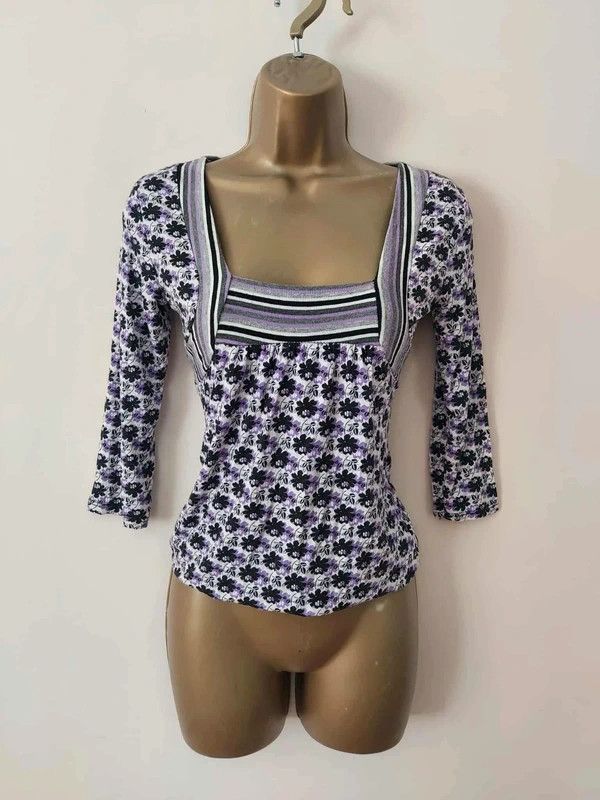 Vintage Vintage 3/4 sleeved top Size S / US 4 / IT 40 - 6 Thumbnail