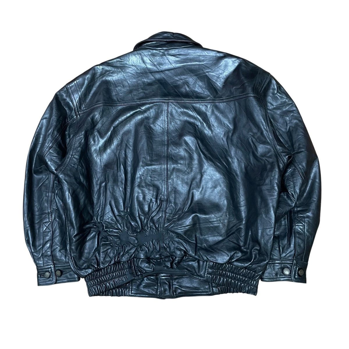 Yves Saint Laurent Vintage YSL Yves Saint Laurent Leather Bomber Jacket Size US M / EU 48-50 / 2 - 2 Thumbnail