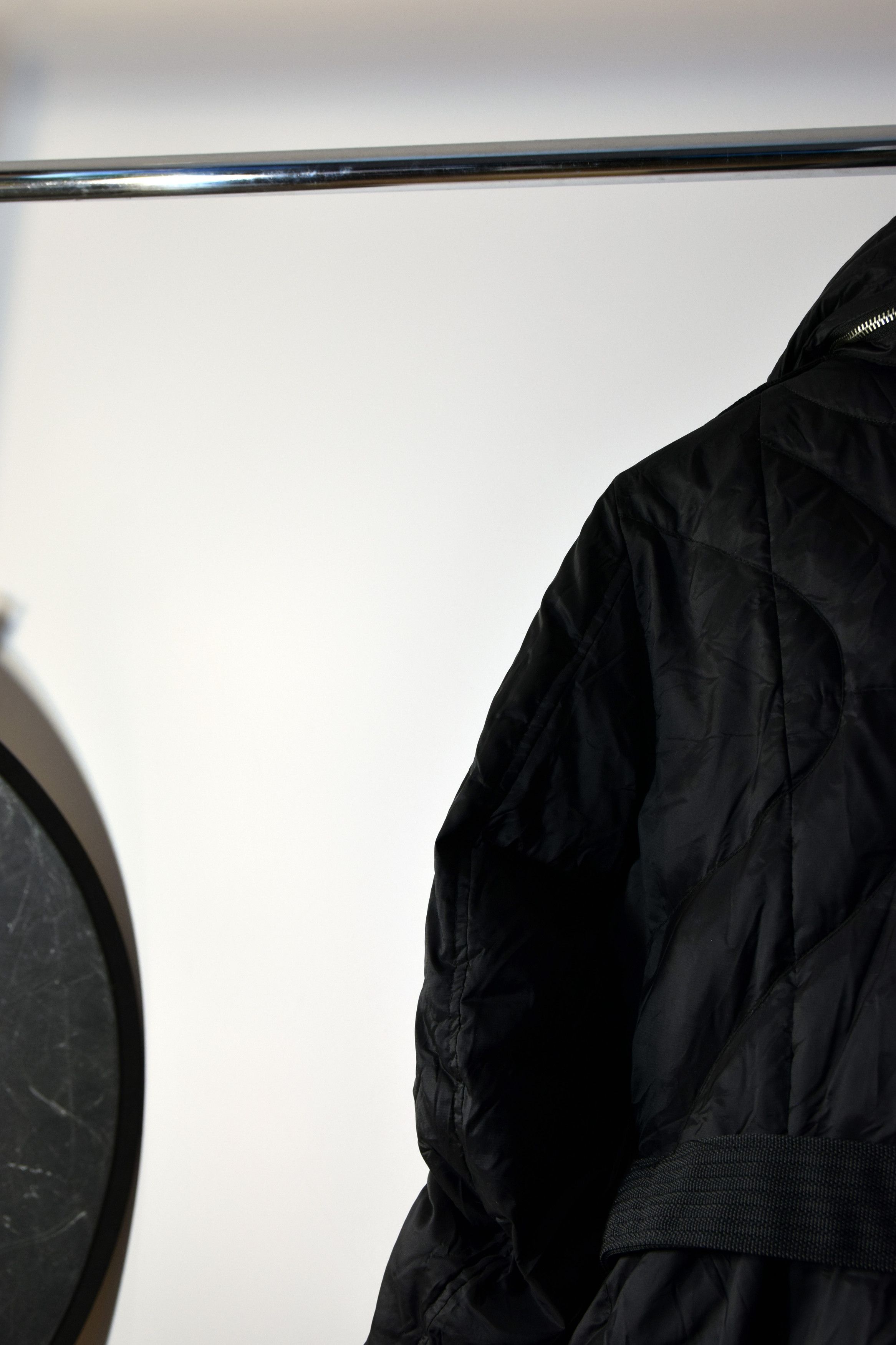 Marithe + Francois Girbaud × Vintage Marithe Francois Girbaud Black Hooded Long Coat Jacket Size S / US 4 / IT 40 - 8 Thumbnail
