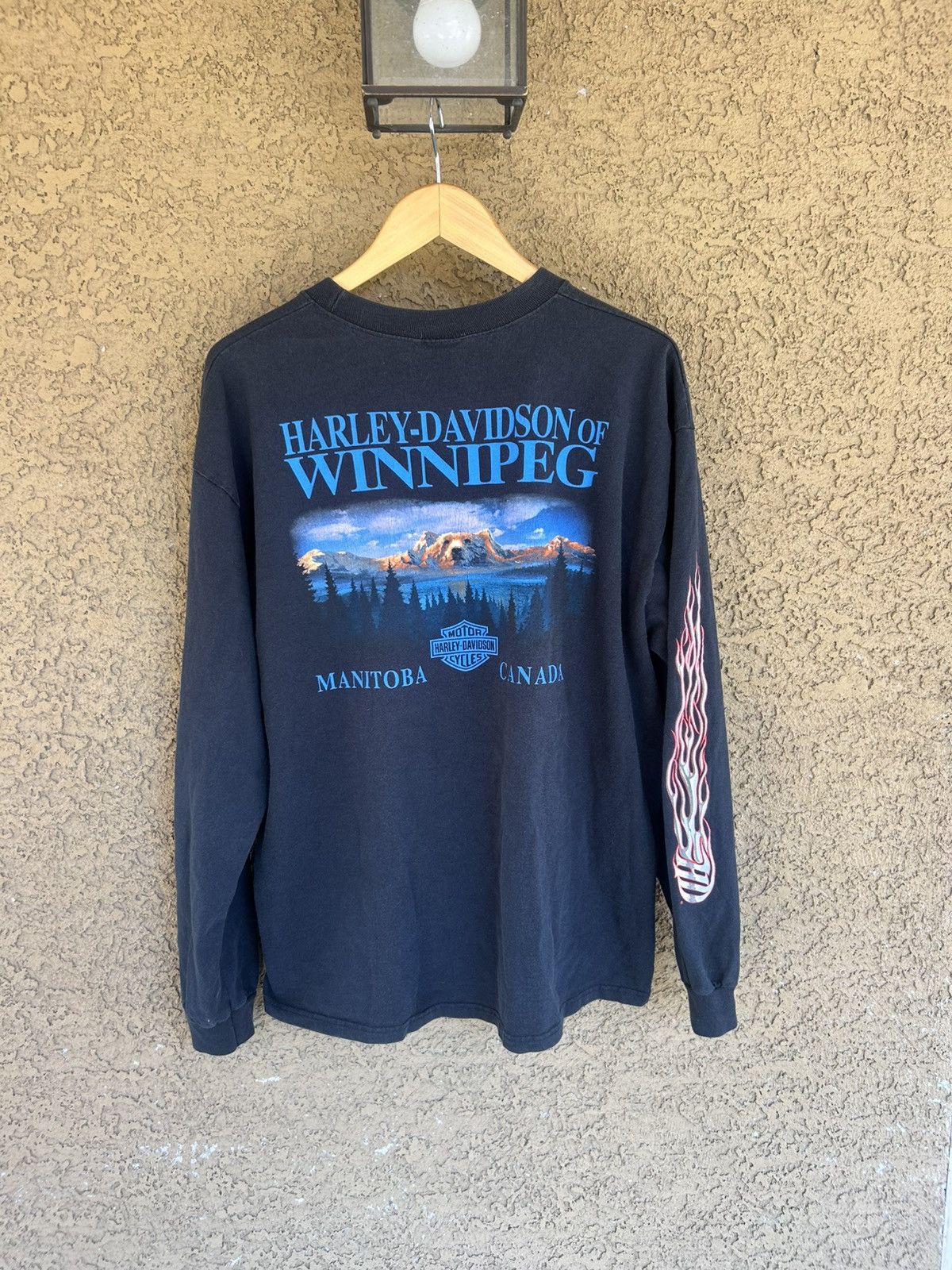 Harley Davidson Vintage Harley Davidson 90s Long Sleeve Shirt Made In USA XL Size US XL / EU 56 / 4 - 4 Thumbnail