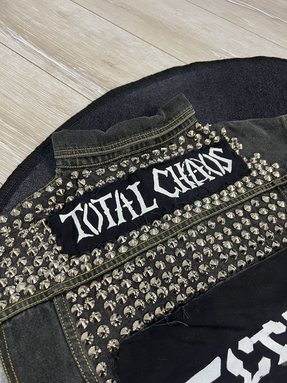 Band Tees Black Metal punk denim vest battle vest Size US XL / EU 56 / 4 - 3 Thumbnail