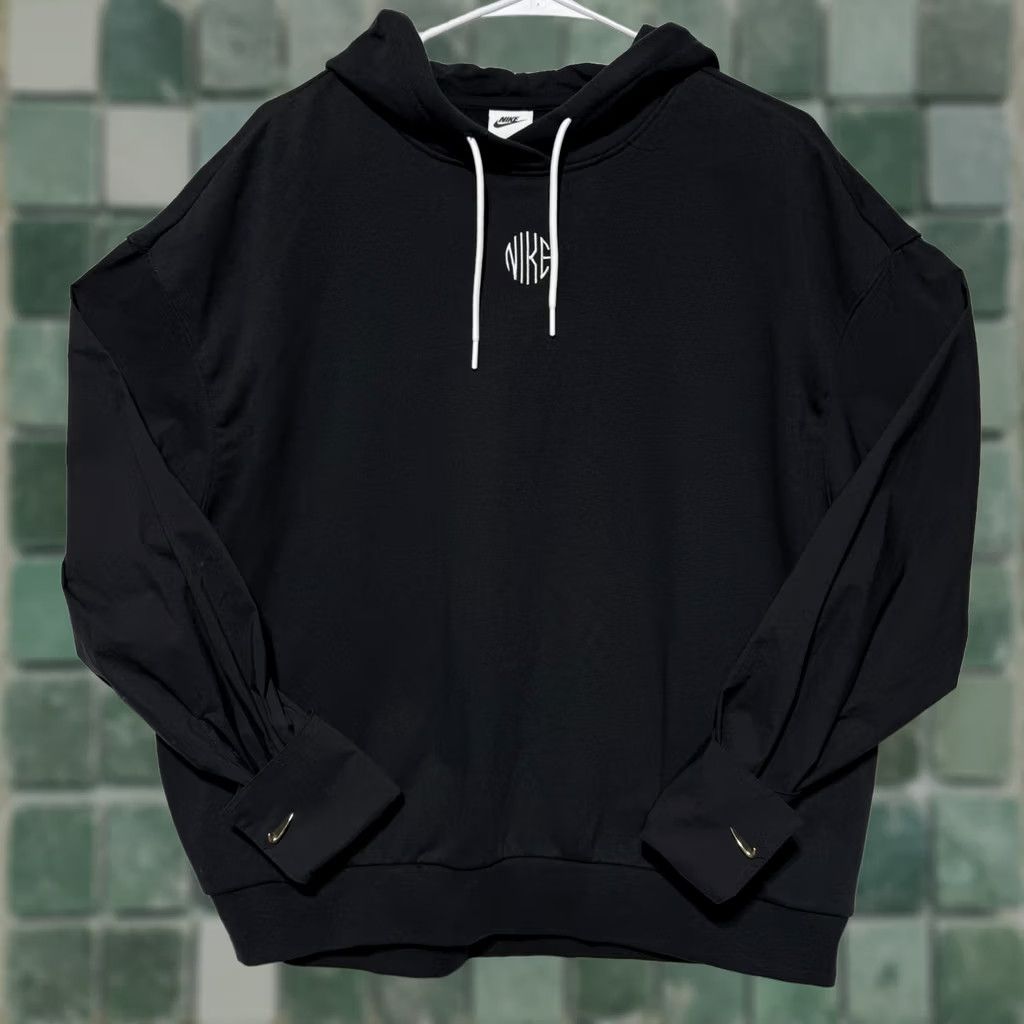 Nike Nike Icon Clash Hoodie M Black Pullover Sweatshirt Swoosh Cufflinks Men Medium Fleece Cotton Cotton Fabric Snap Size US M / EU 48-50 / 2 - 1 Thumbnail