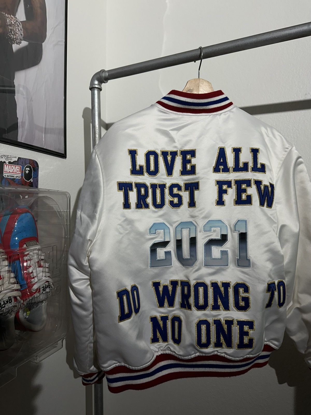 Mitchell & Ness × Supreme SUPREME X MITCHELL AND NESS SATIN VARSITY JACKET Size US M / EU 48-50 / 2 - 2 Thumbnail