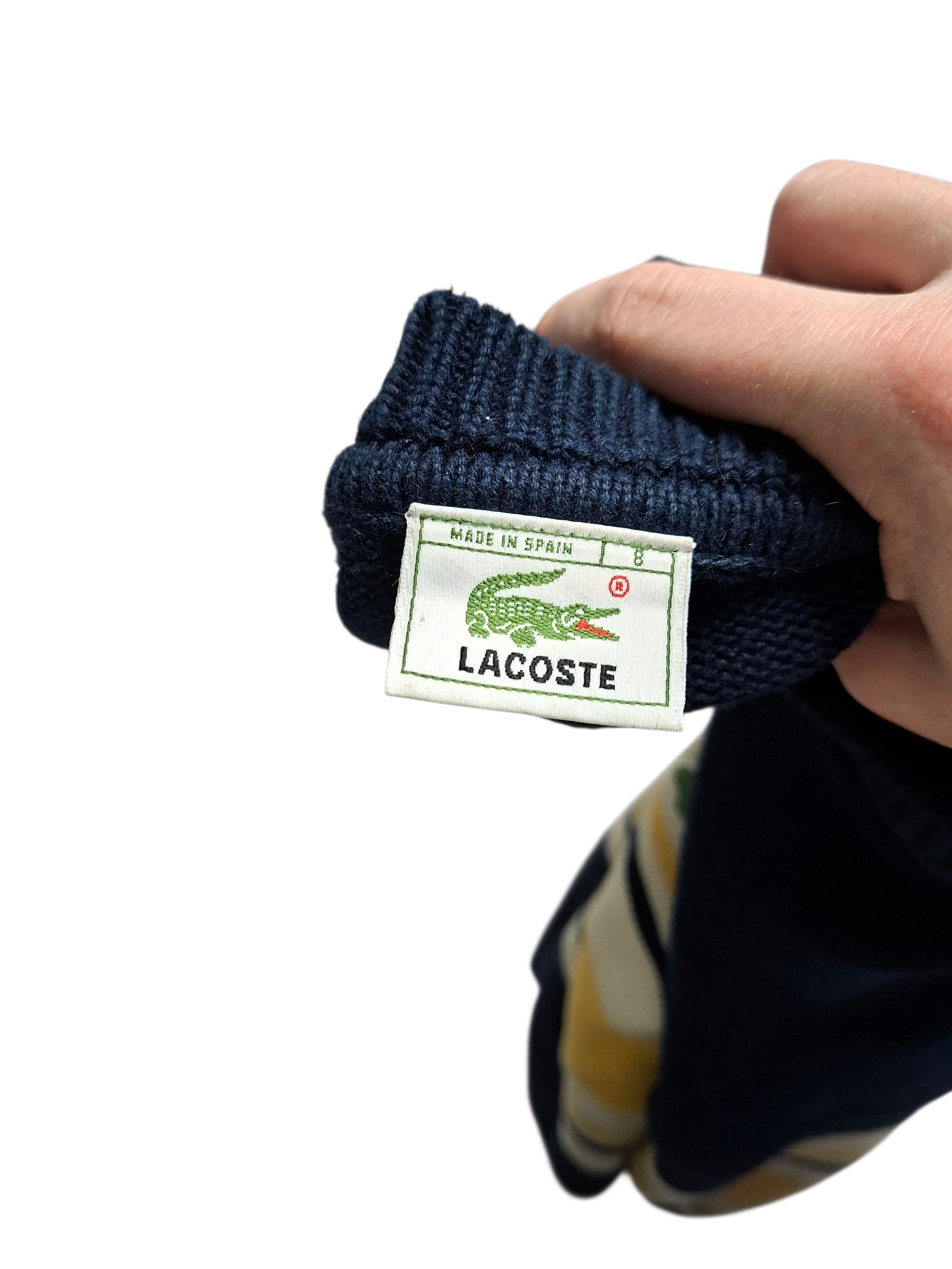Lacoste LACOSTE VINTAGE LUXURY OLDMONEY MADE IN SPAIN COTTON SWEATER Size US XXL / EU 58 / 5 - 5 Thumbnail