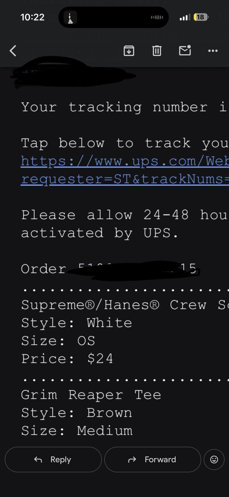 Supreme Supreme Grim Reaper Tee ‘Brown’ Size US M / EU 48-50 / 2 - 6 Thumbnail