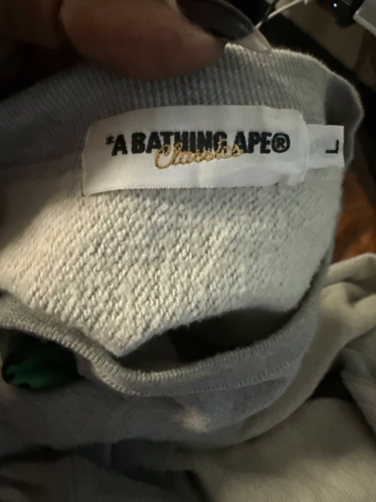 Bape BAPE Baby Milo Frankenstein Crewneck Sweatshirt – Grey Size US L / EU 52-54 / 3 - 3 Thumbnail