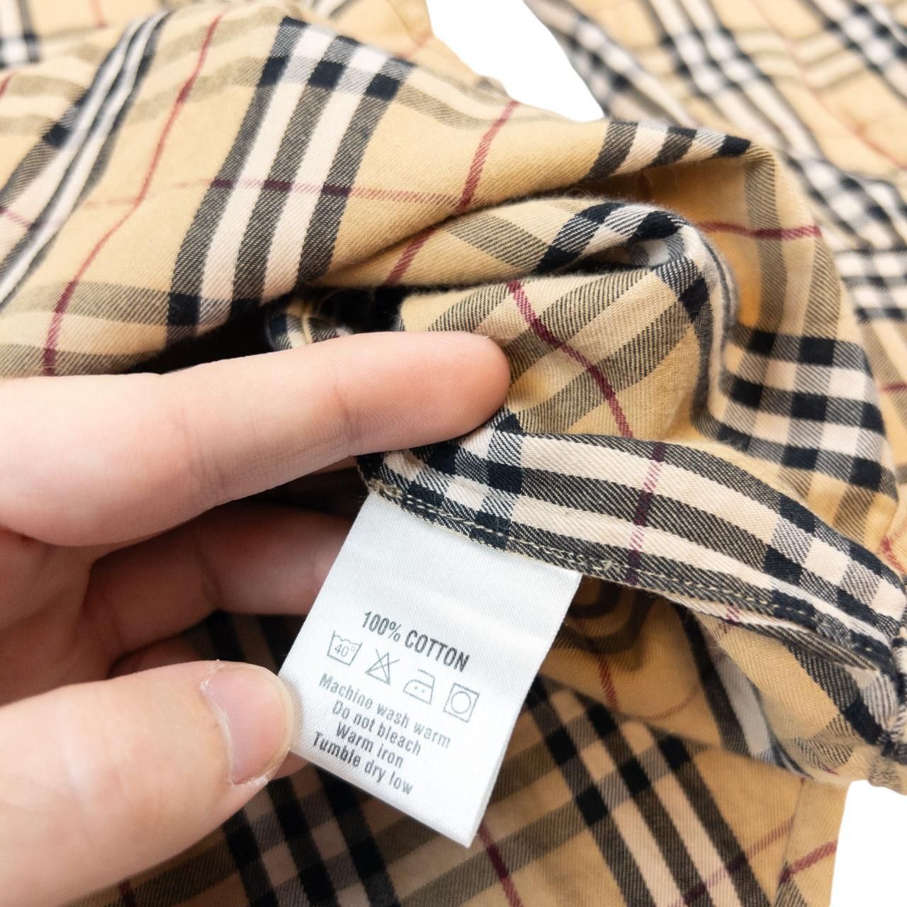 Burberry Vintage Burberry Nova Check Long Sleeve Shirt Size M Size US M / EU 48-50 / 2 - 5 Thumbnail