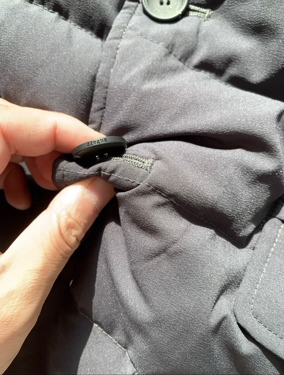 Z Zegna Z ZEGNA Grey Down Blazer Size US M / EU 48-50 / 2 - 6 Thumbnail