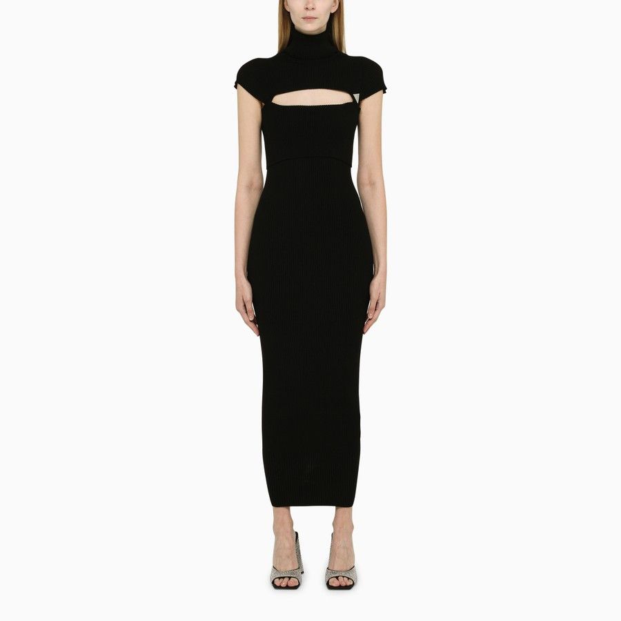 The Attico o1d2blof1024 Knit Dress in Black Size S / US 4 / IT 40 - 1 Thumbnail