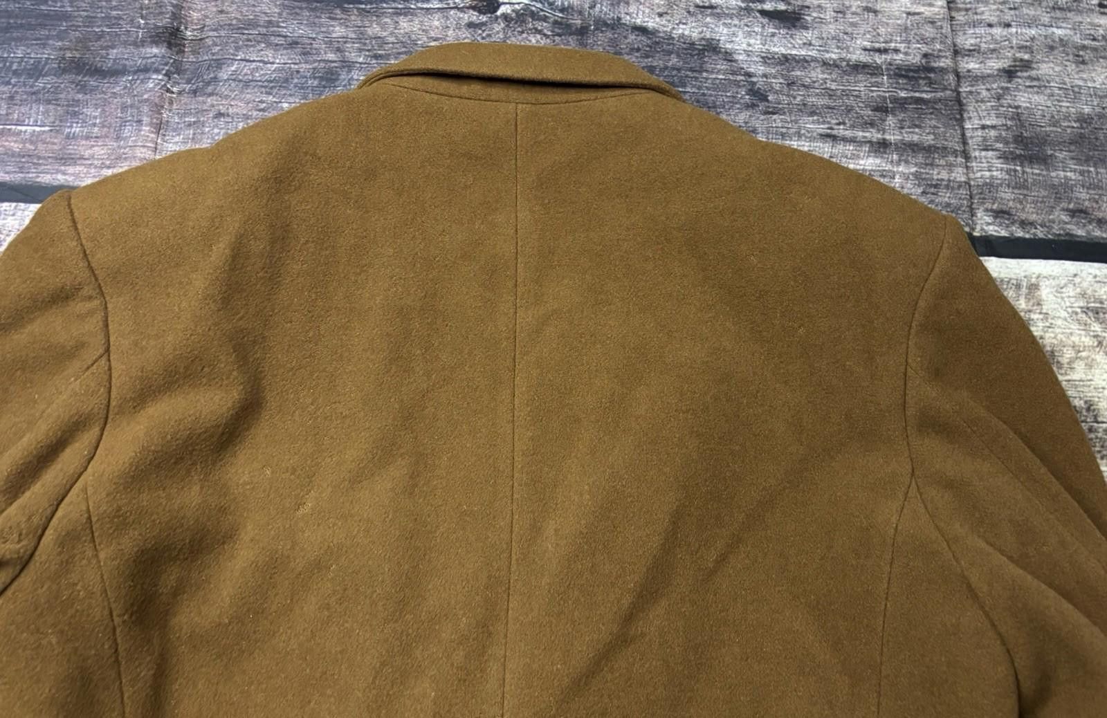 Gap VTG GAP Blazer Jacket Mens Medium 44R Wool Brown Tweed 90s Size 38R - 8 Thumbnail