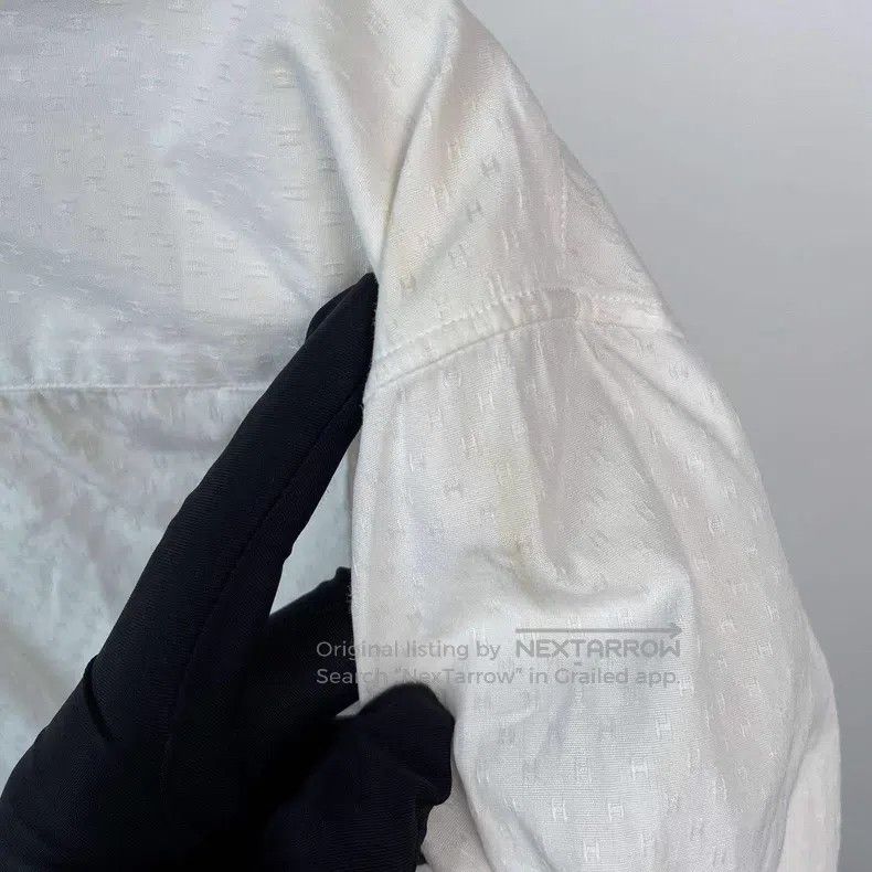 Hermes Hermes Pure Cotton Shirt, White Size S / US 4 / IT 40 - 7 Thumbnail