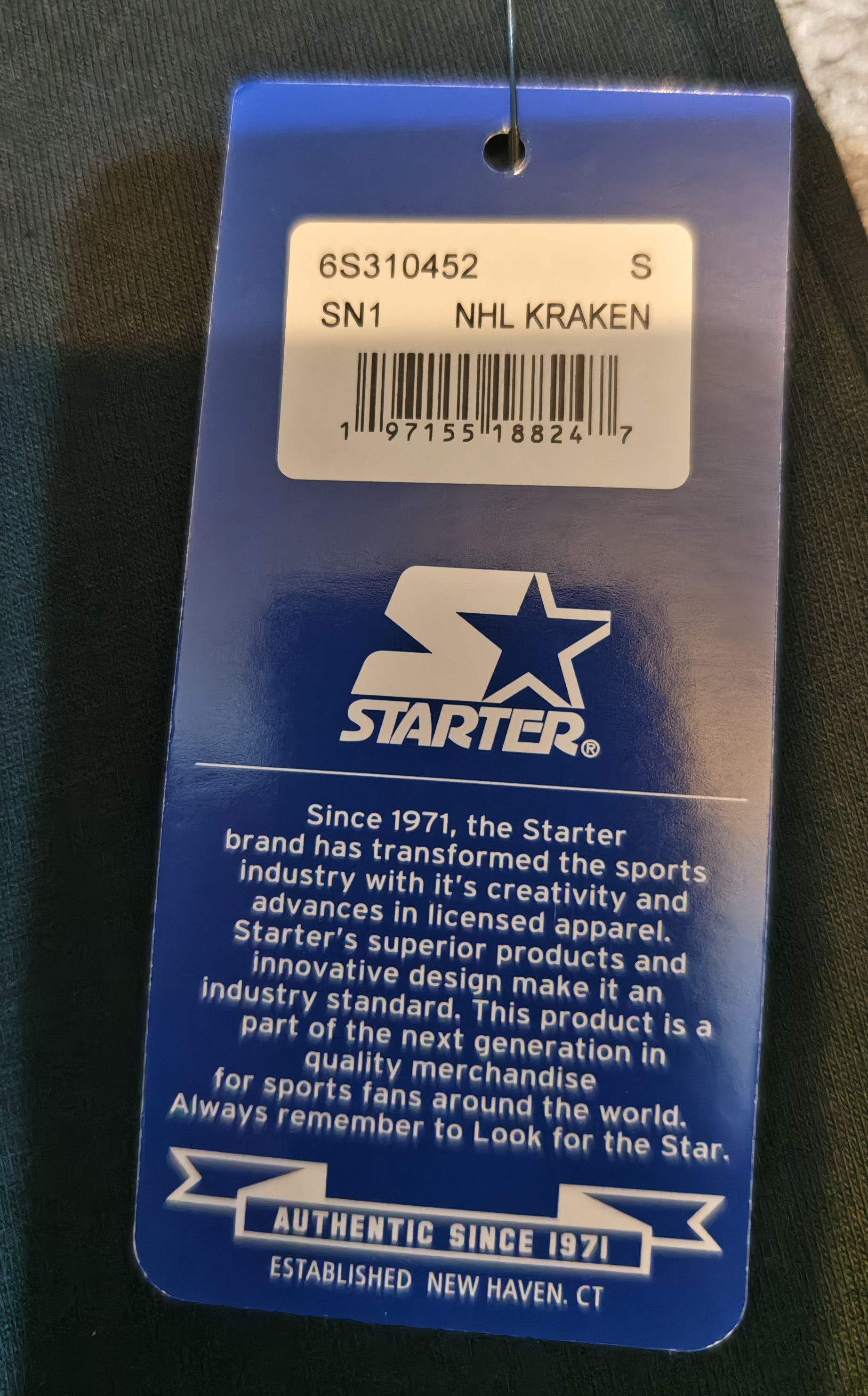 Starter Seattle Kraken NHL t-shirt starter Size US M / EU 48-50 / 2 - 8 Thumbnail