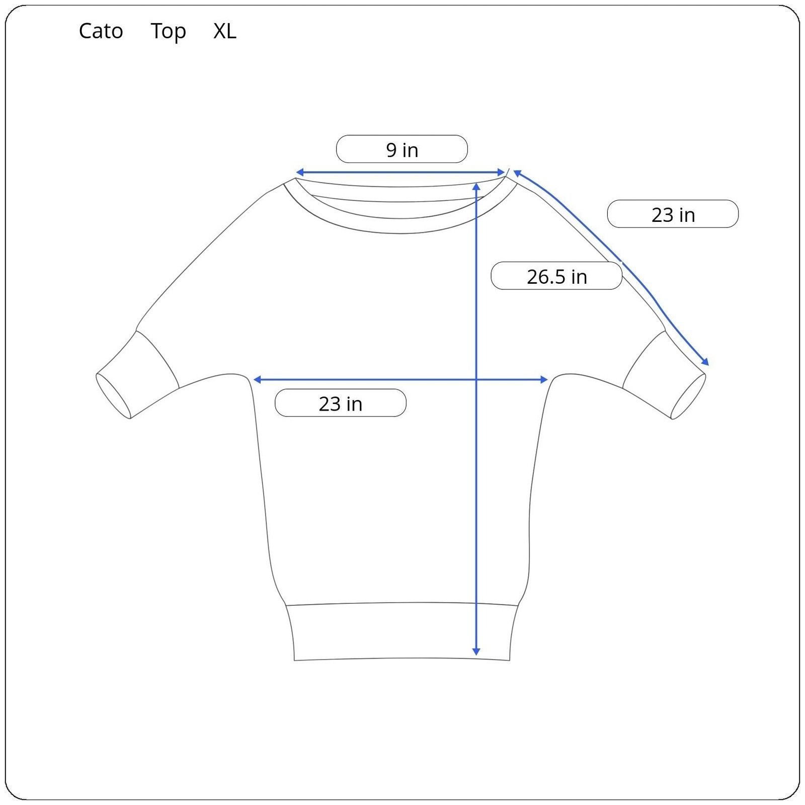 Other Cato Long Sleeve Top Women's Size XL Size XL / US 12-14 / IT 48-50 - 5 Thumbnail