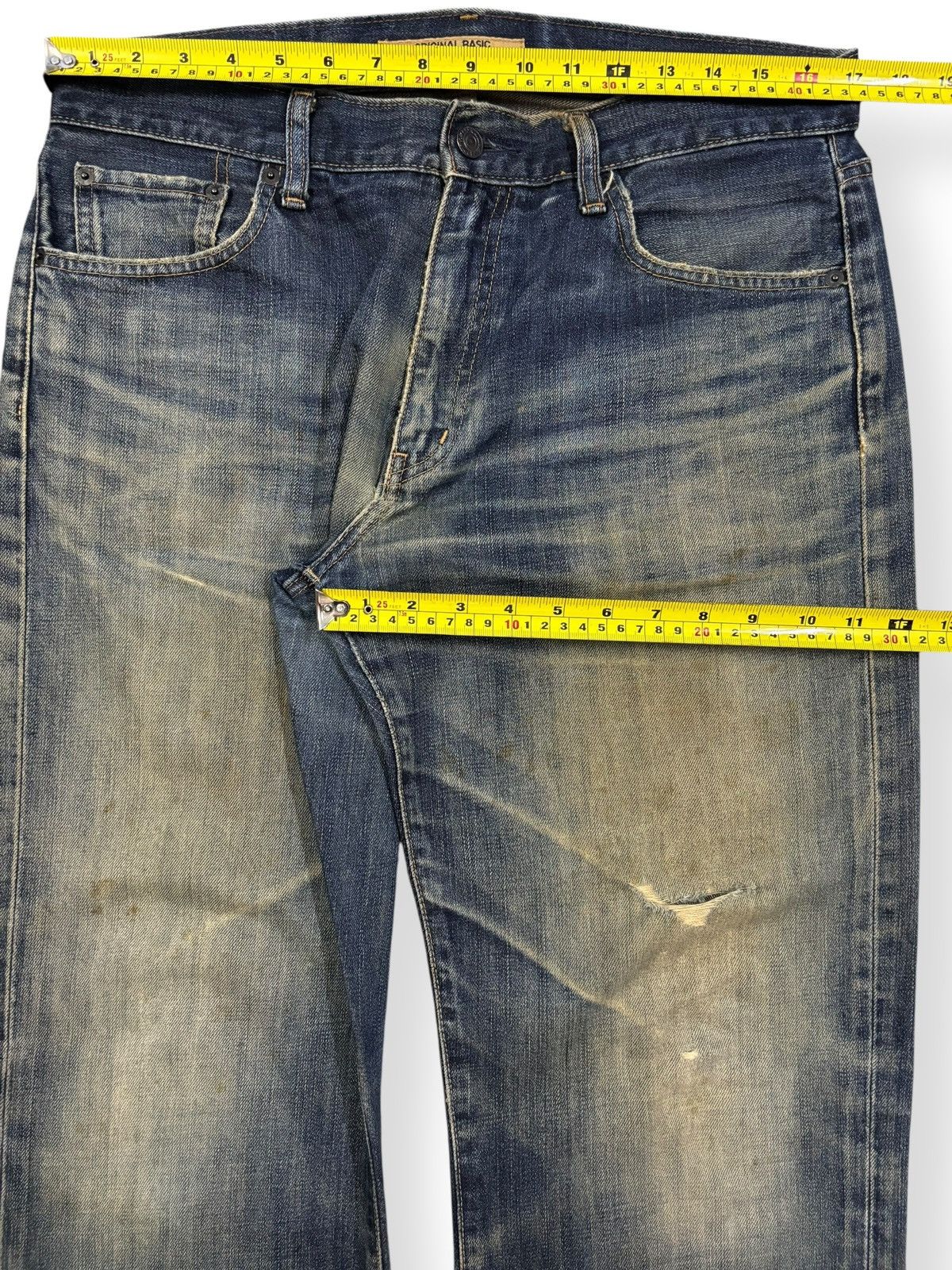 Undercover × Uniqlo Vintage Uniqlo S003 Mud Wash Baggy Distressed Grunge Jeans Size US 34 / EU 50 - 13 Thumbnail
