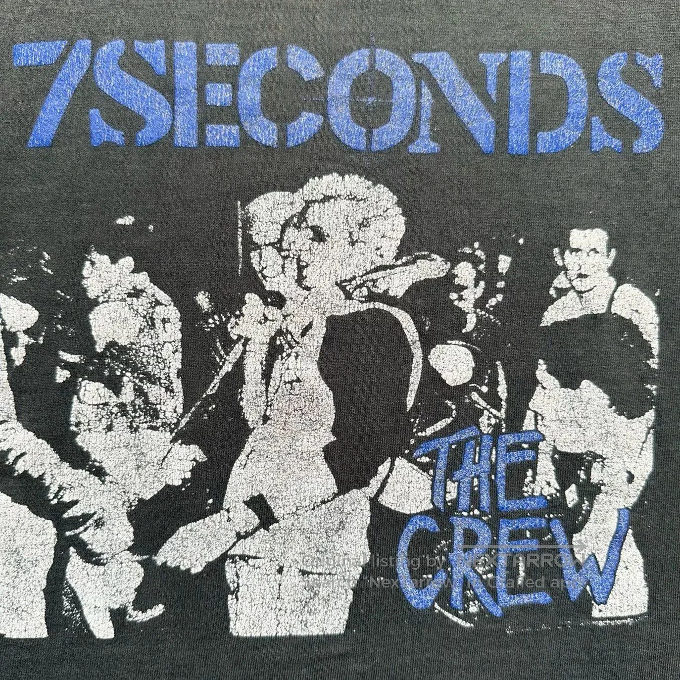 Vintage Vintage 7seconds 90s Faded Fugazi Tee. Size US M / EU 48-50 / 2 - 4 Thumbnail