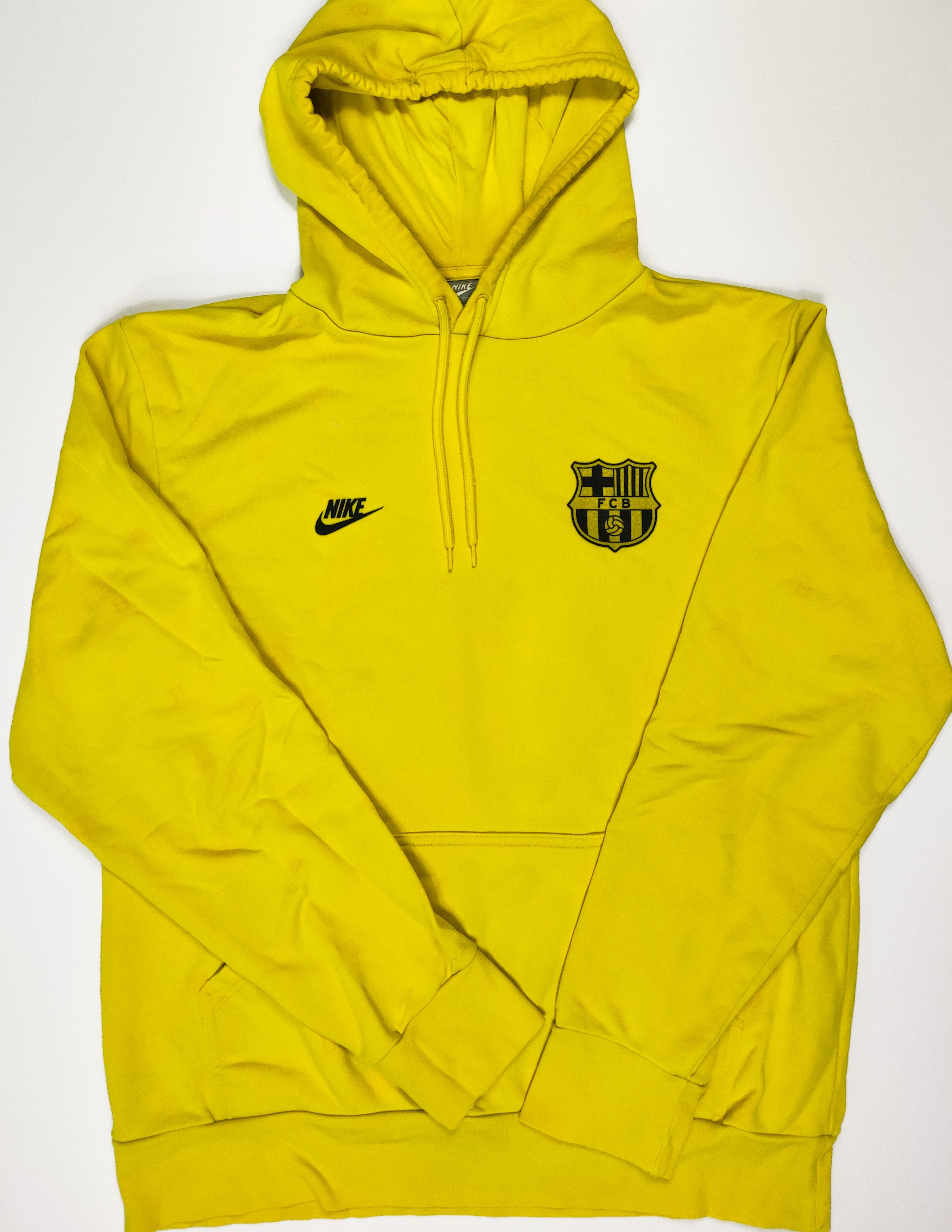 Nike FC Barcelona x Nike Sportswear Vintage Yellow Hoodie Barca Size US L / EU 52-54 / 3 - 1 Thumbnail