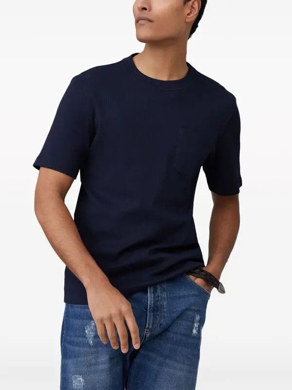 Brunello Cucinelli o1la1rc1a0425 T-Shirt in Blue Size US M / EU 48-50 / 2 - 2 Thumbnail