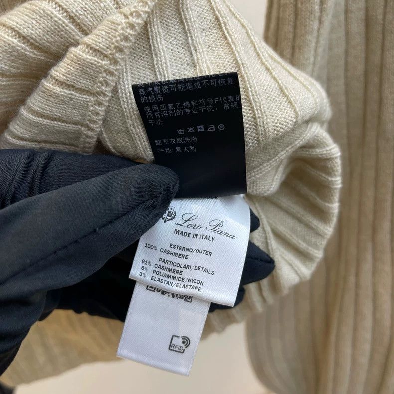 Loro Piana LORO PIANA Lightweight cashmere sweater for women Size S / US 4 / IT 40 - 7 Thumbnail