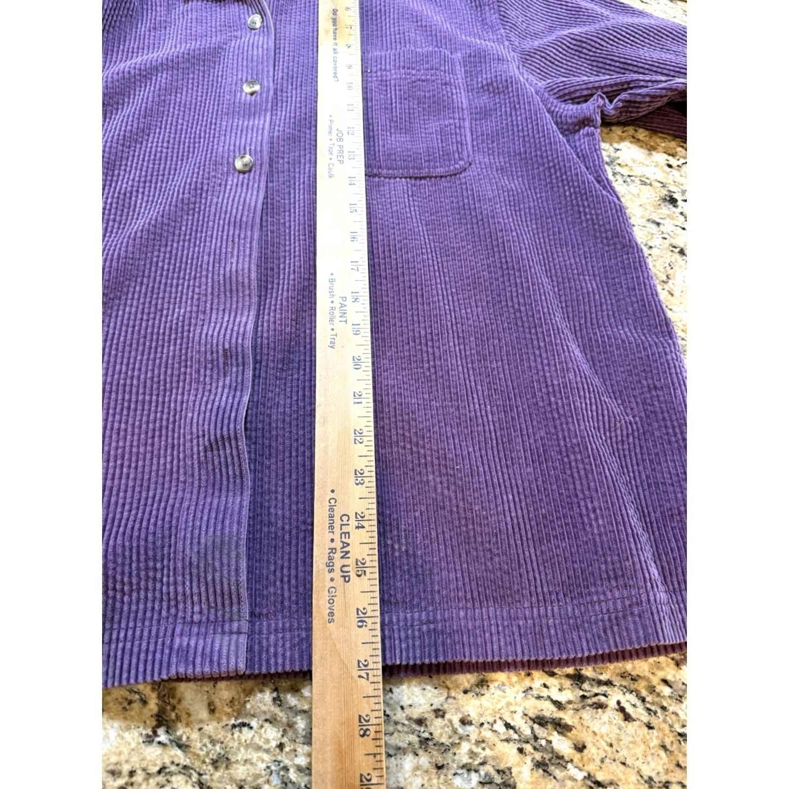 Vintage VINTAGE L.L. Bean Corduroy Shacket Shirt Women's Purple Petite LP Large Shacket Shirt Petite Women’s Purple Corduroy Blouse LP Size L / US 10 / IT 46 - 5 Thumbnail