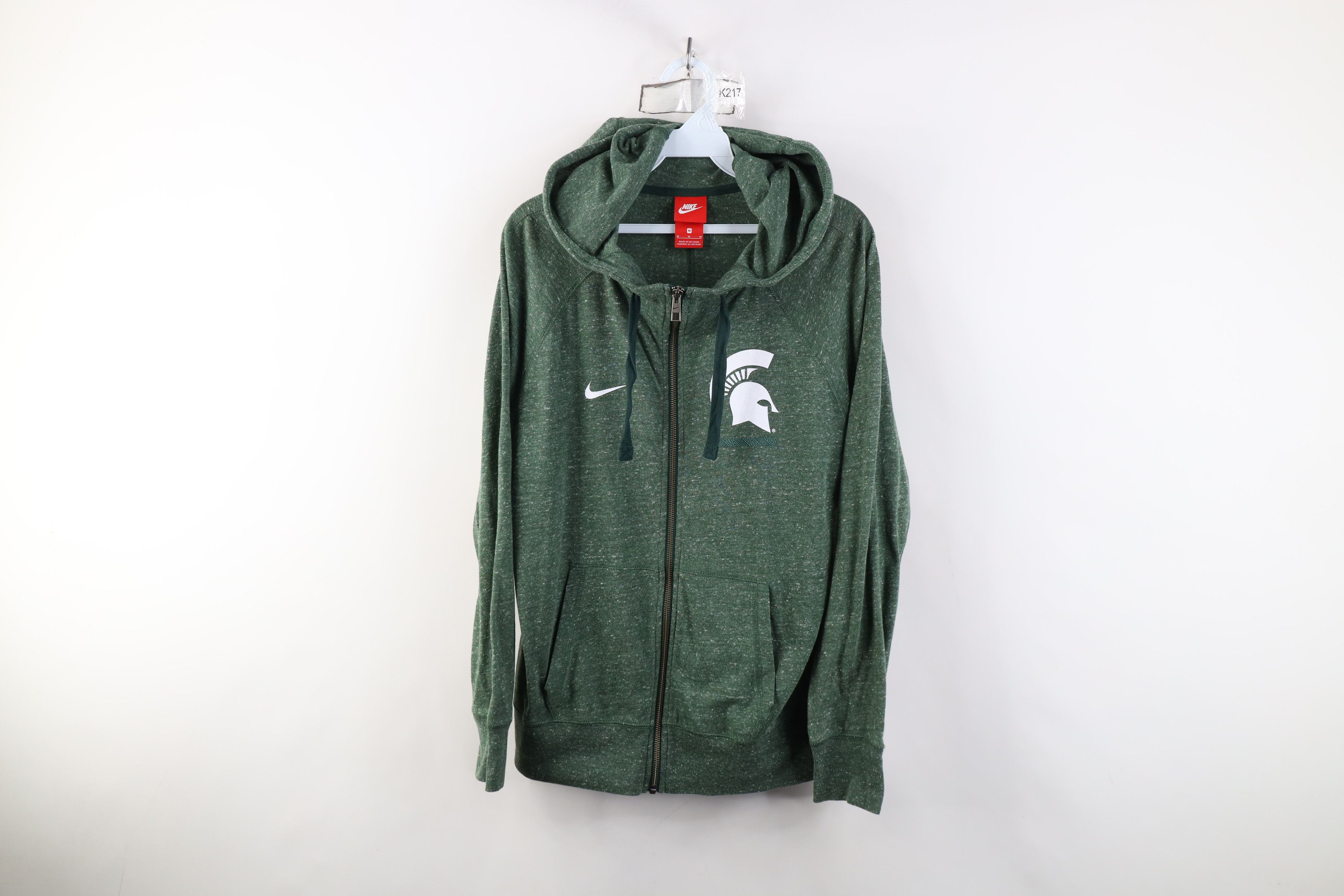 Nike Nike Michigan State University Jersey Knit Full Zip Hoodie Size US M / EU 48-50 / 2 - 1 Thumbnail