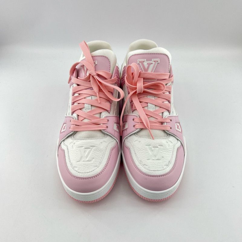 Louis Vuitton Louis Vuitton Trainer Pink Leather Fashion Sneakers -2508 Size US 7.5 / EU 40-41 - 2 Thumbnail