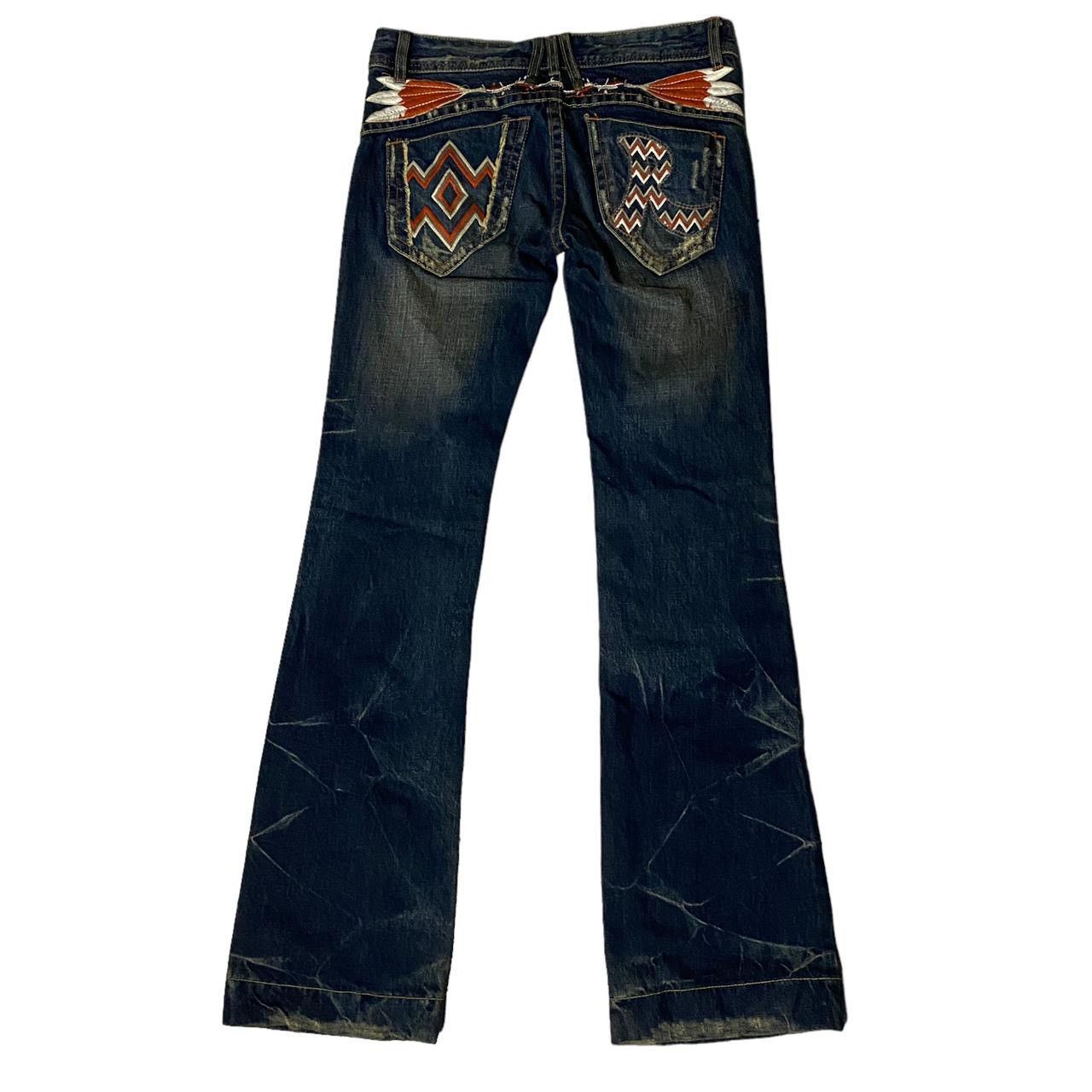 image of Hysteric Glamour x If Six Was Nine Red Pepper Indian Style Jeans Straight Cut in Denim (Size 27)