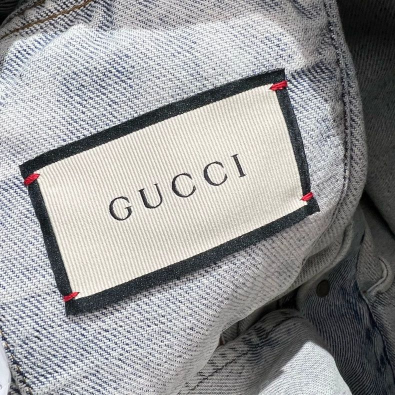 Gucci Gucci Towel bear embroidered letter denim jacket 2504-Nexta Size US M / EU 48-50 / 2 - 6 Thumbnail