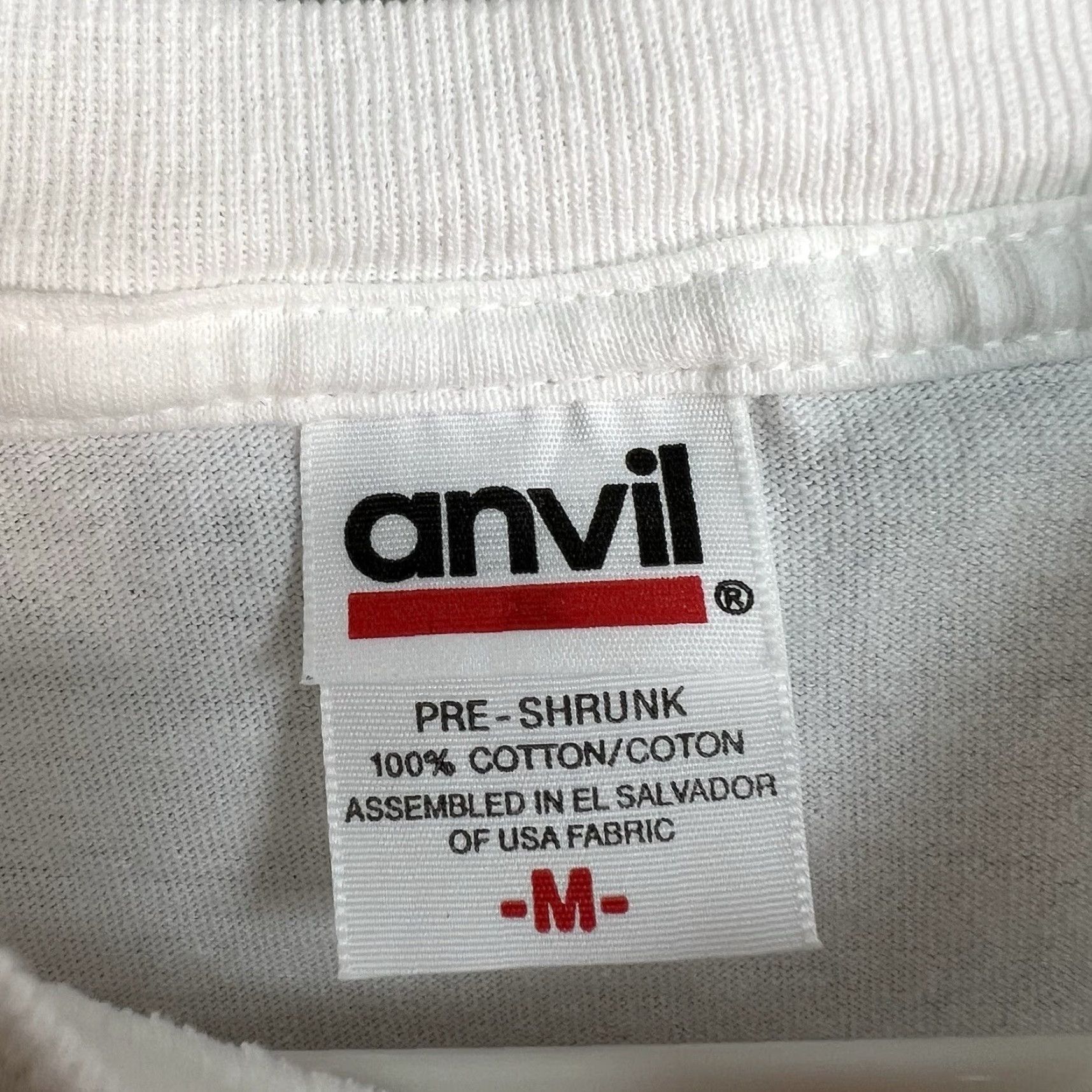 Anvil VINTAGE 1990s Anvil Mistletoe Belt Buckle Graphic T-Shirt Mens Medium White Sportswear Size US M / EU 48-50 / 2 - 5 Thumbnail