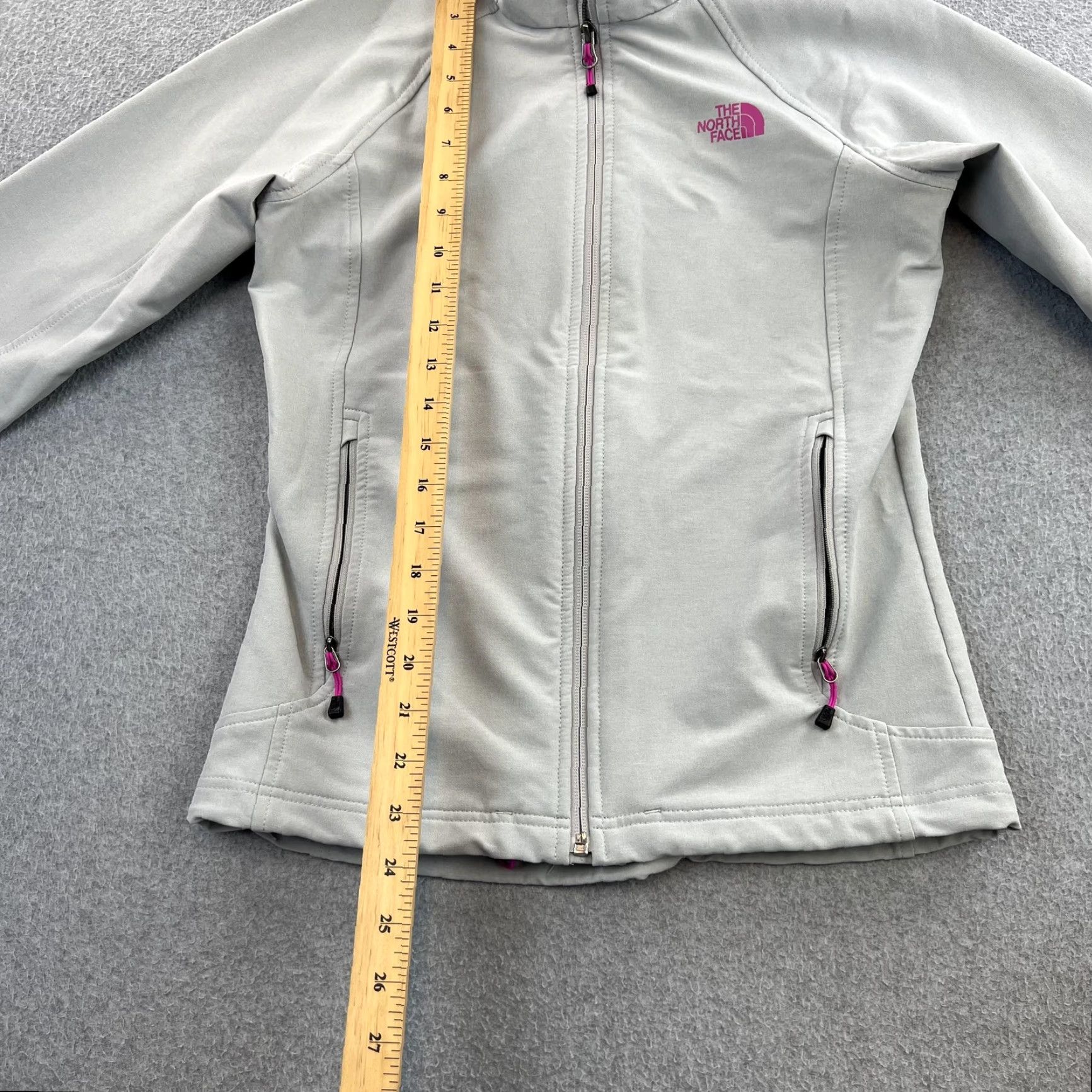 The North Face The North Face Jacket Womens XS Gray Softshell FlashDry Fleece Lined Full Zip Size XS / US 0-2 / IT 36-38 - 3 Thumbnail