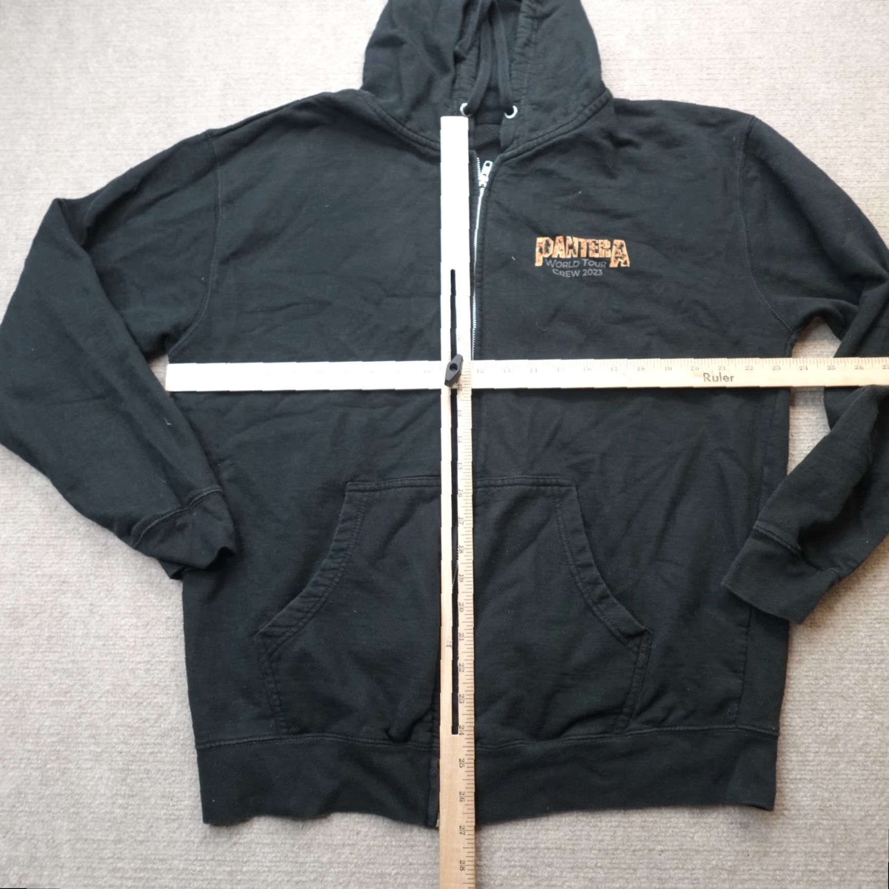 Vintage VINTAGE Pantera Sweatshirt XL Black Double Sided World Tour 2023 Crew Full Zip Size US XL / EU 56 / 4 - 4 Thumbnail