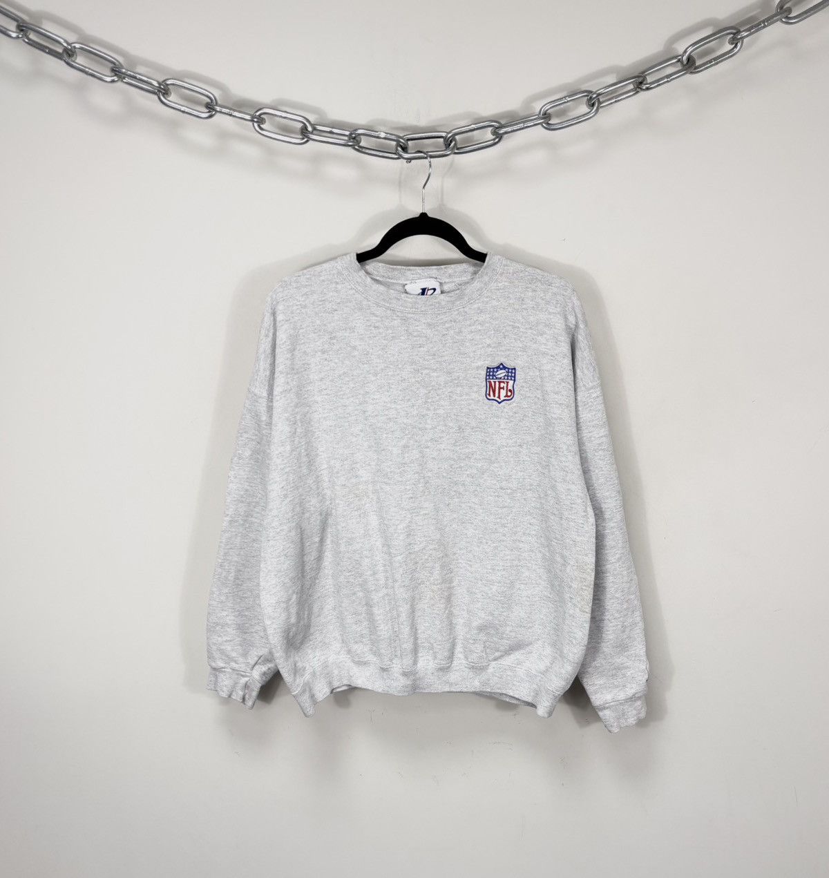 Logo Athletic Vintage Logo Athletic 1990s NFL Basic Grey Sweatshirt Size US L / EU 52-54 / 3 - 1 Thumbnail